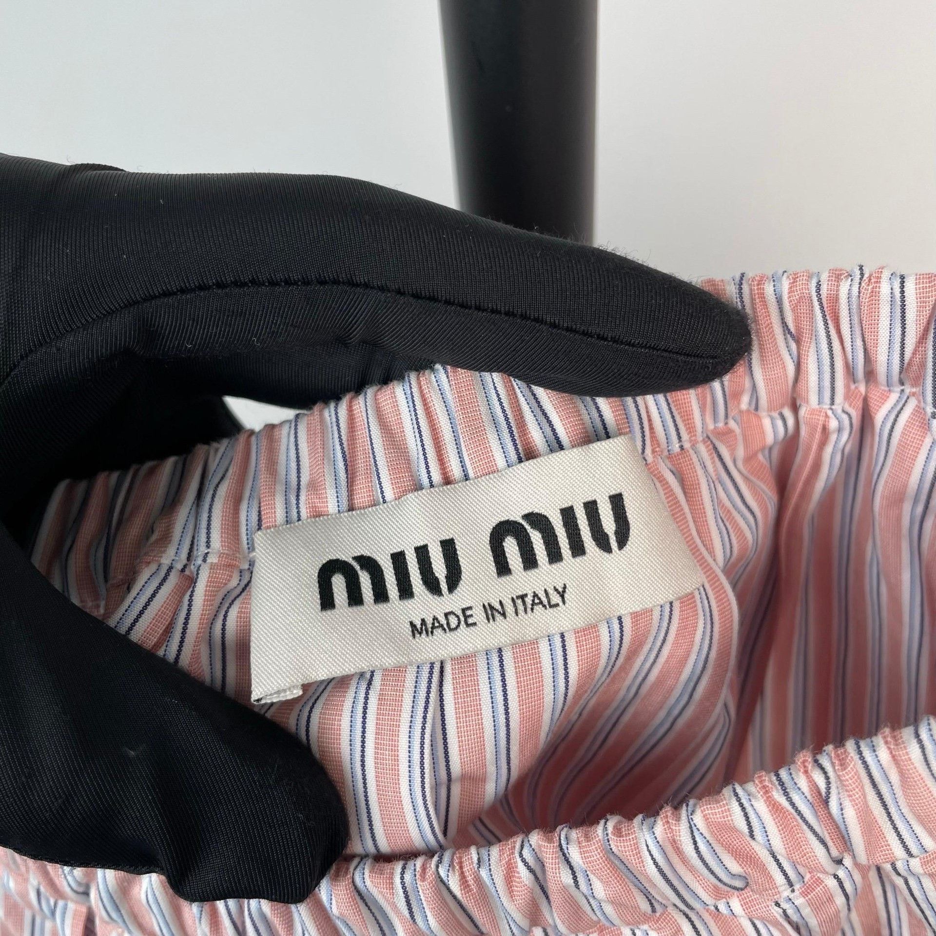 Miu Miu Miu Miu Striped Pink Skirt 24 Women Size 24" / US 00 / IT 34 - 5 Thumbnail