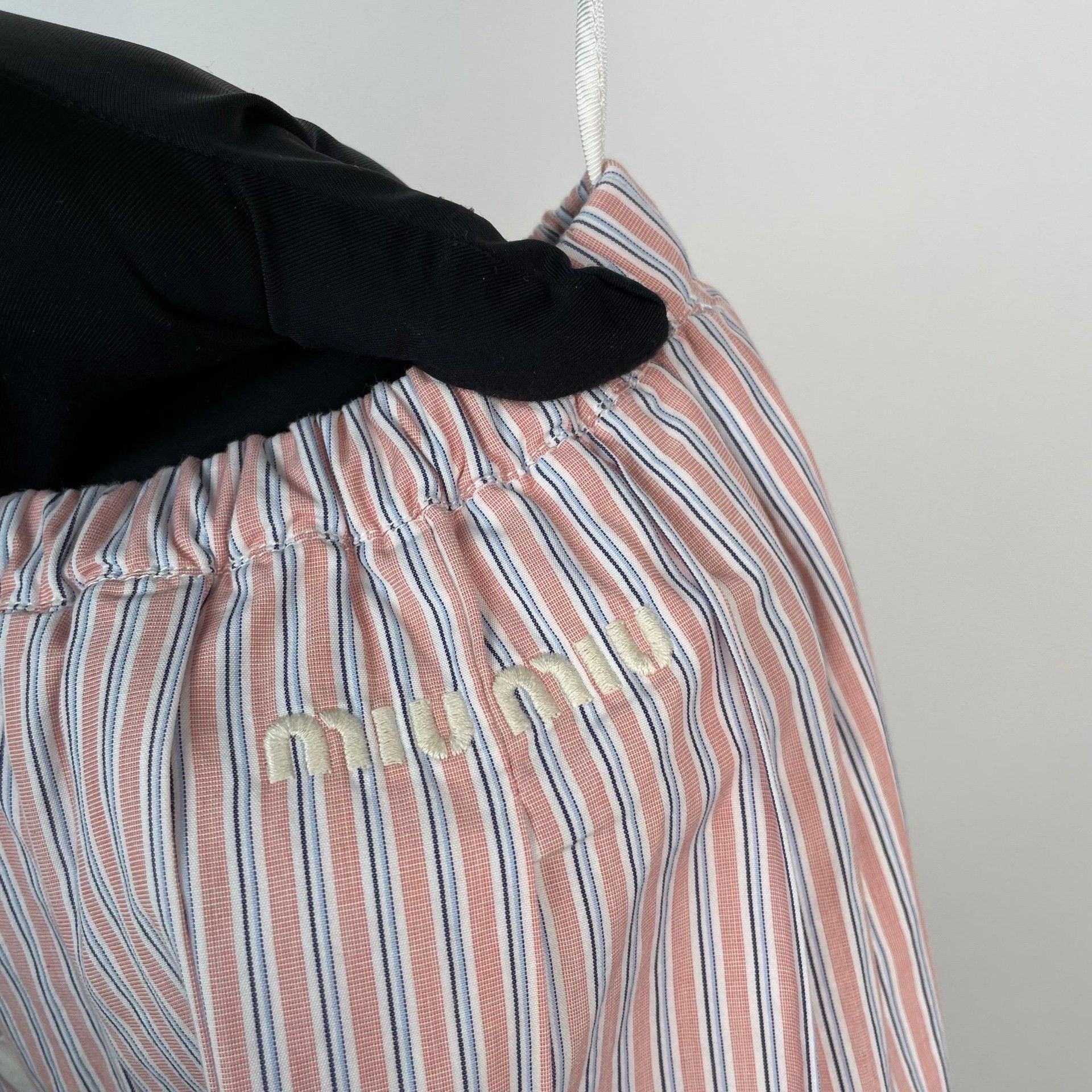 Miu Miu Miu Miu Striped Pink Skirt 24 Women Size 24" / US 00 / IT 34 - 4 Thumbnail