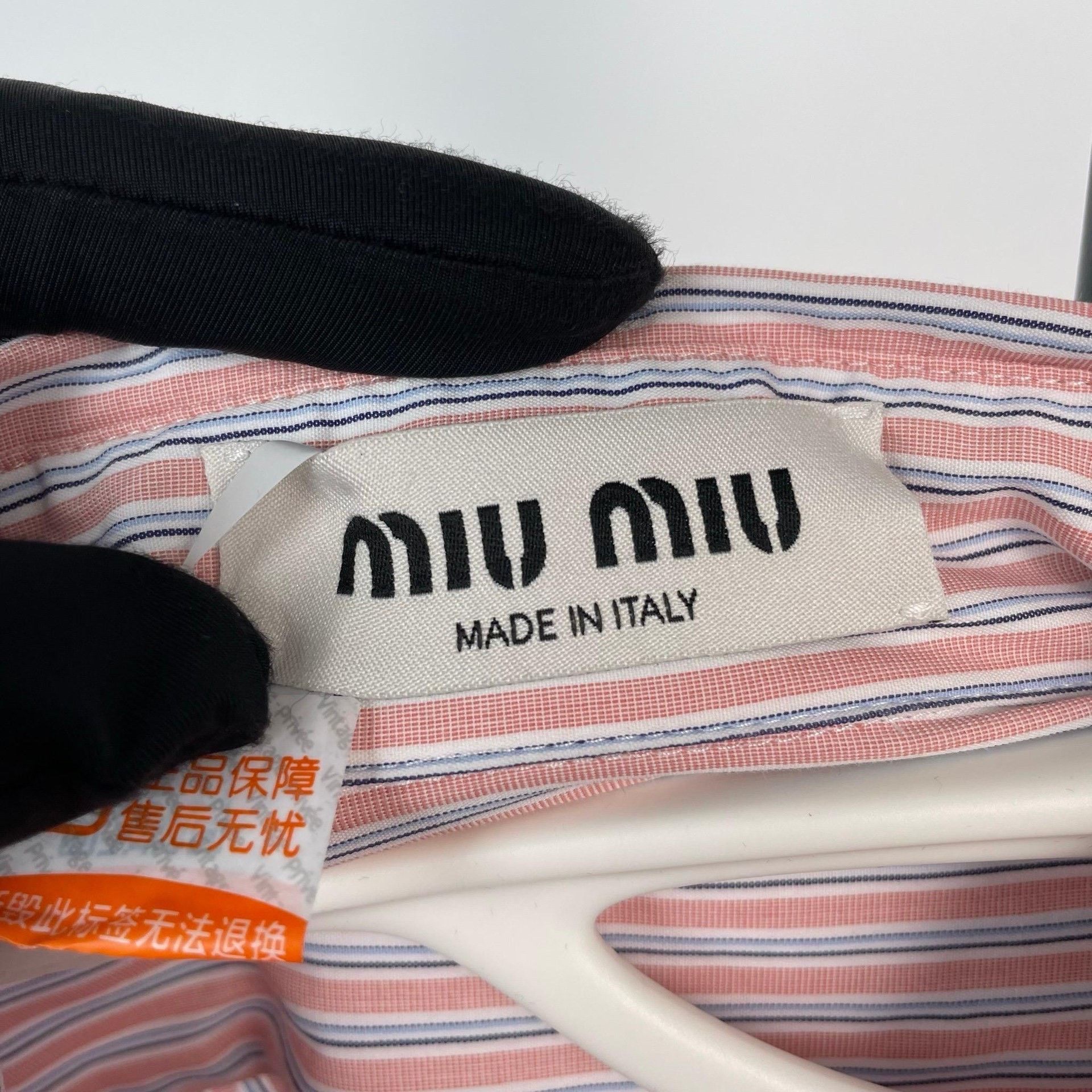 Miu Miu Miu Miu Striped Pink Button Up 24 Women Size XS / US 0-2 / IT 36-38 - 7 Thumbnail