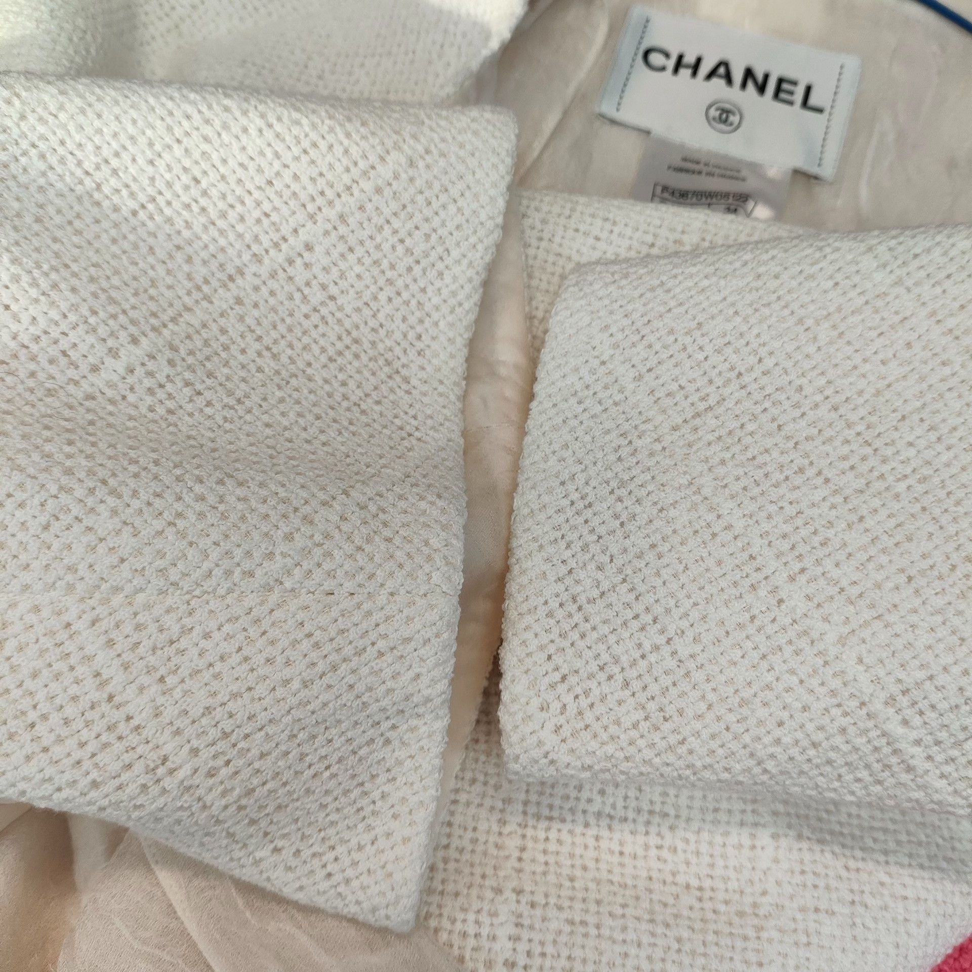 Chanel Chanel Silk Cropped White Jacket 34 Women Size XS / US 0-2 / IT 36-38 - 5 Thumbnail