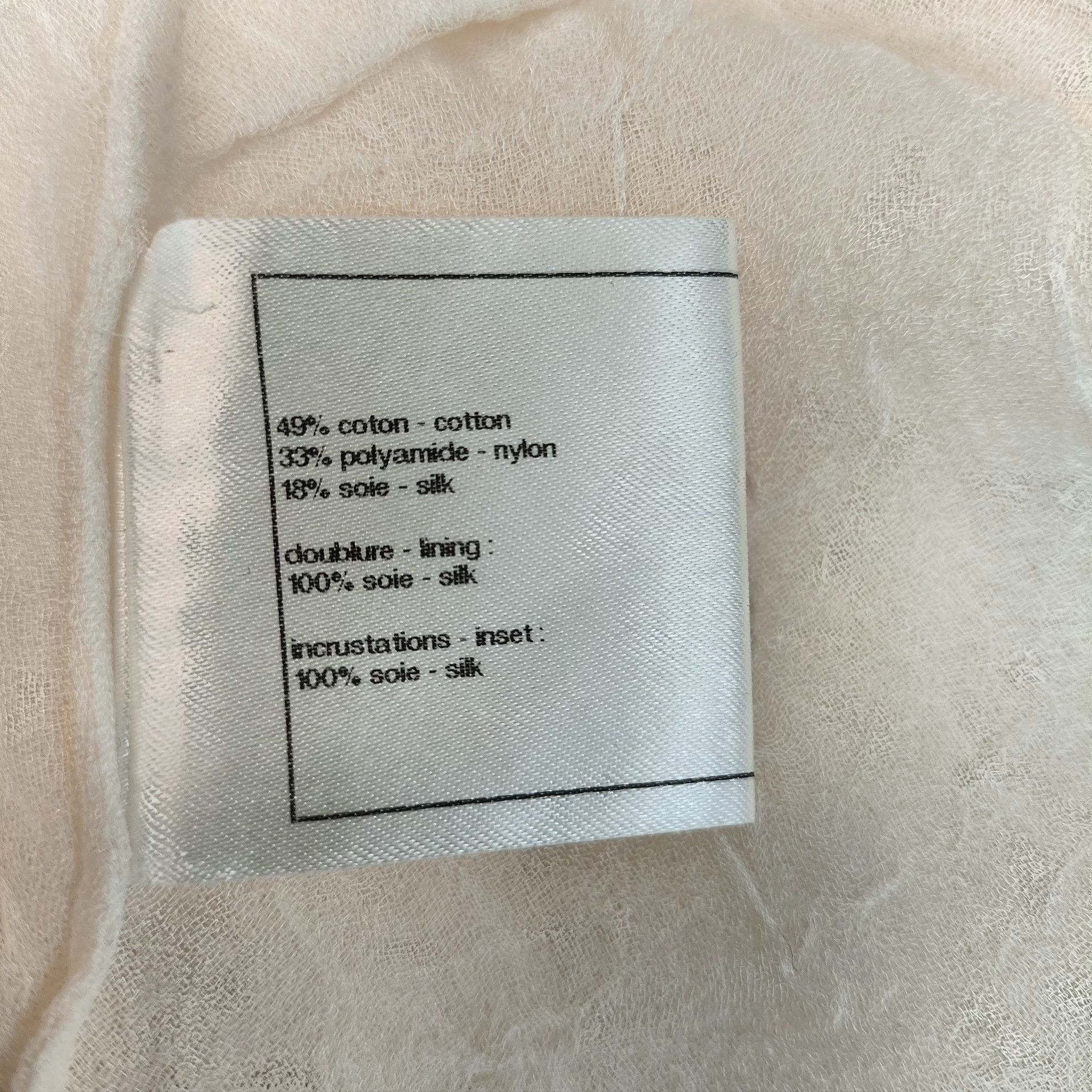 Chanel Chanel Silk Cropped White Jacket 34 Women Size XS / US 0-2 / IT 36-38 - 7 Thumbnail