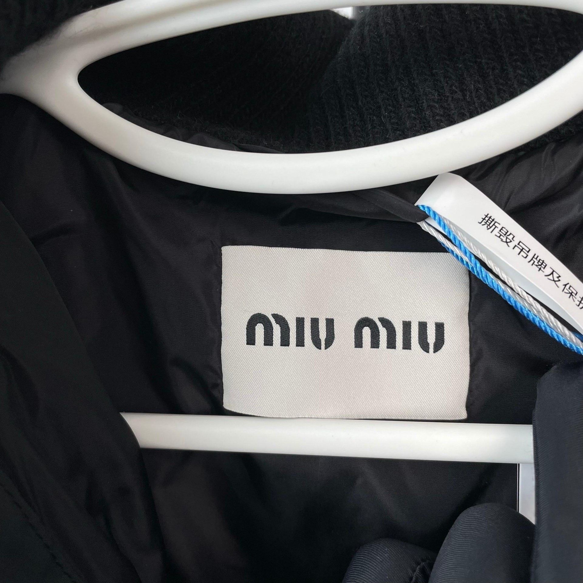 Miu Miu Miu Miu Knit Cropped Black Down Jacket 40 Women Size M / US 6-8 / IT 42-44 - 5 Thumbnail