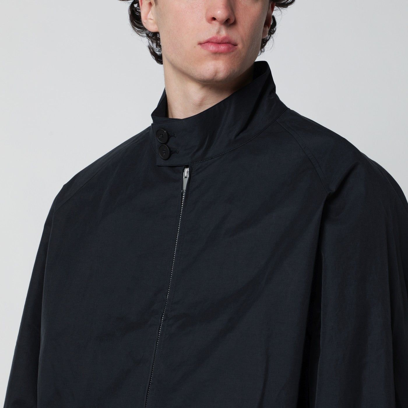 Studio Nicholson Studio Nicholson Over Bomber Jacket Ink Blue Cotton-Blend Size US L / EU 52-54 / 3 - 2 Thumbnail