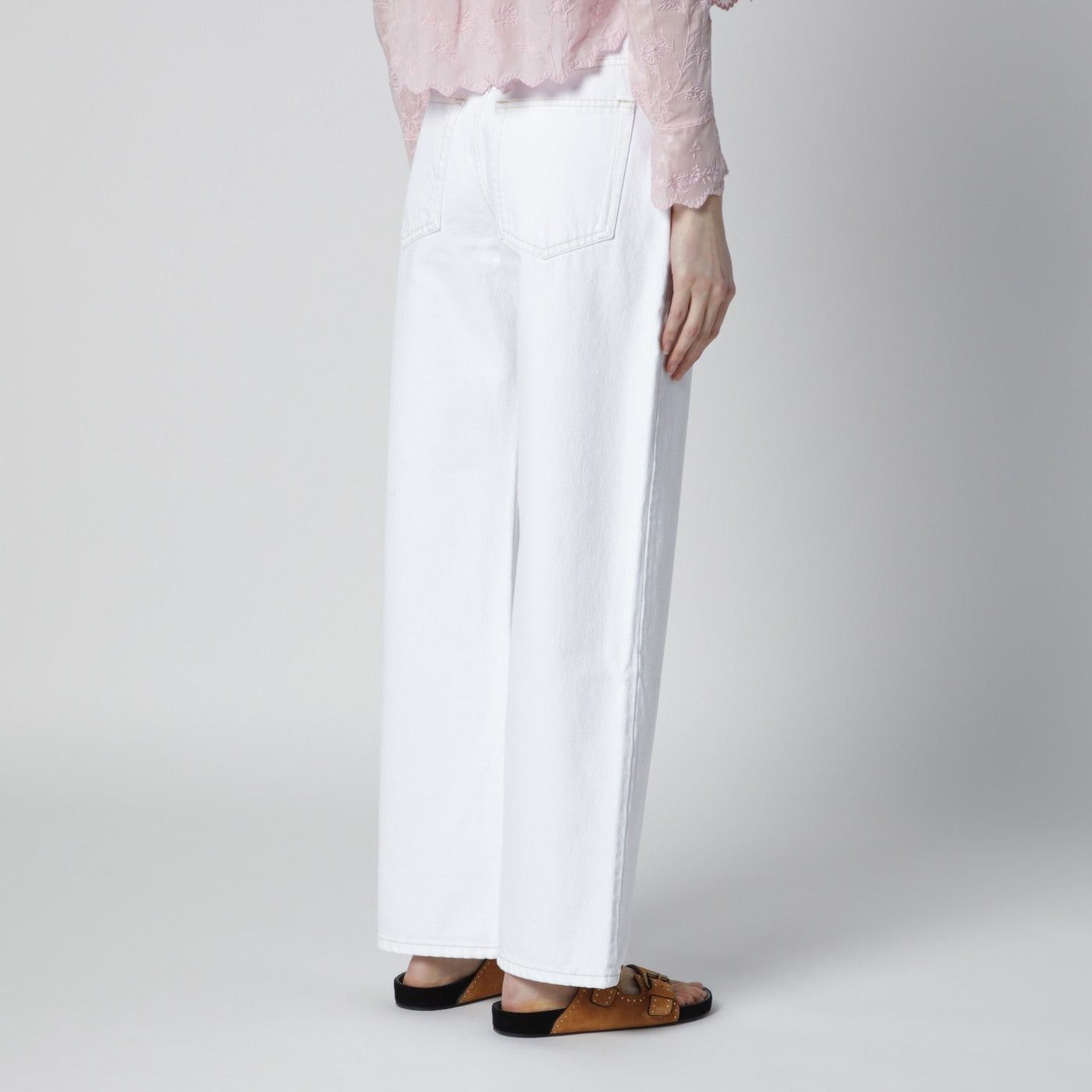 Isabel Marant Isabel Marant White Dromie Trousers Size 27" / US 4 / IT 40 - 2 Thumbnail