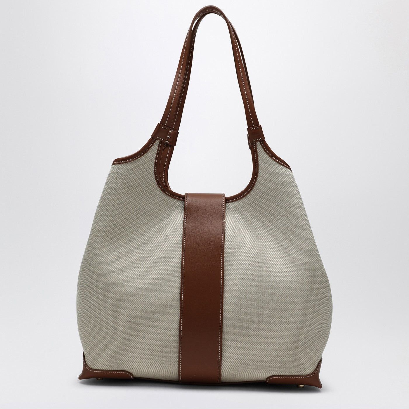 Roger Vivier Roger Vivier Viv' Choc Medium Shopping Bag Natural Coloured Size ONE SIZE - 2 Thumbnail