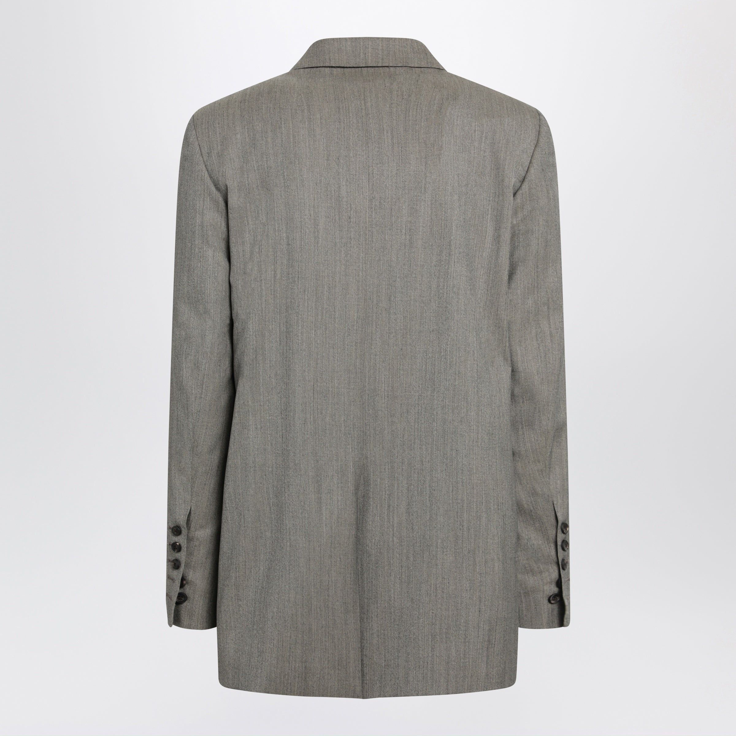 Rick Owens Rick Owens Grey Melange Concordian Blazer Size US L / EU 52-54 / 3 - 2 Thumbnail