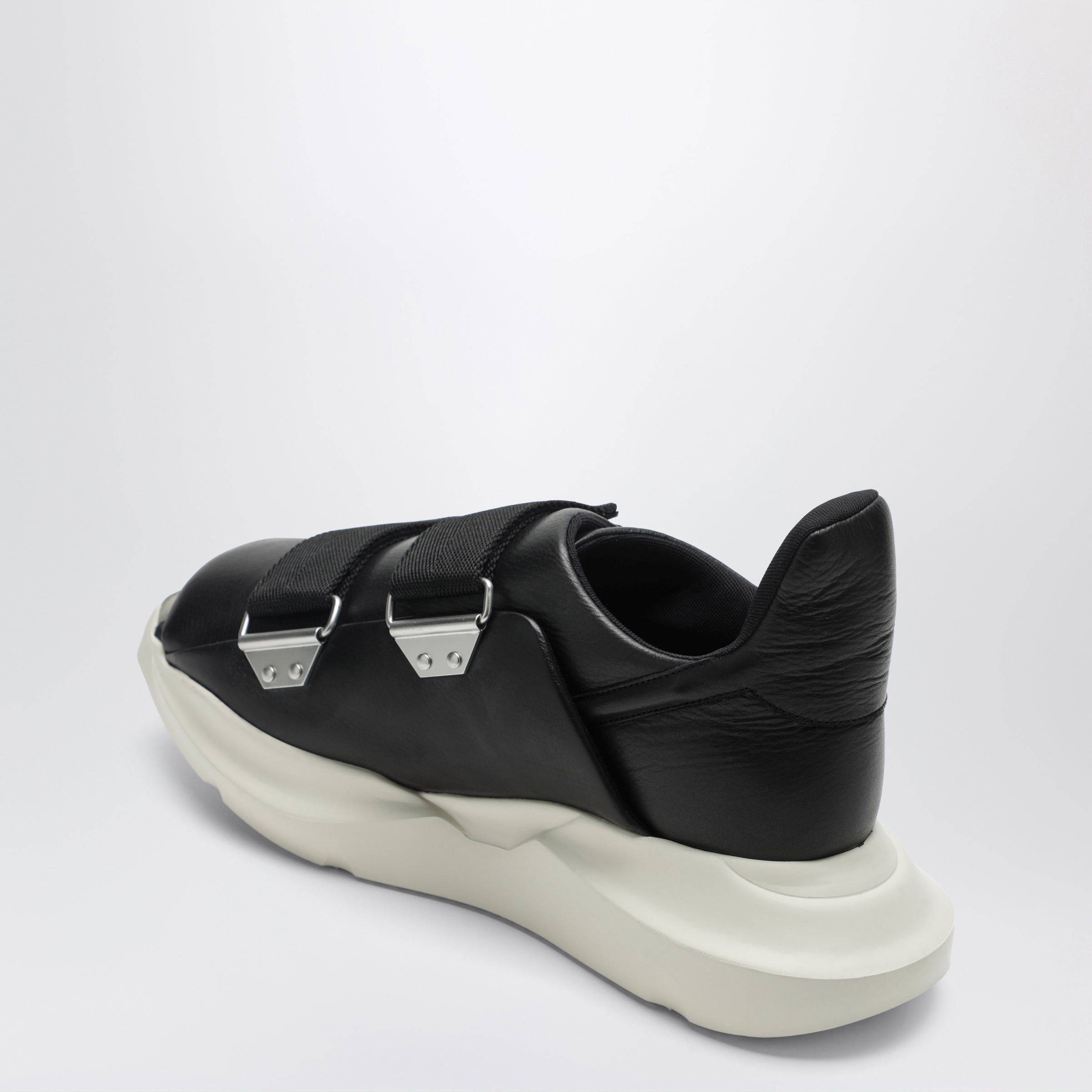 Rick Owens Rick Owens Temple Burrito Geth Sneakers In Black Leather Size US 8 / EU 41 - 2 Thumbnail
