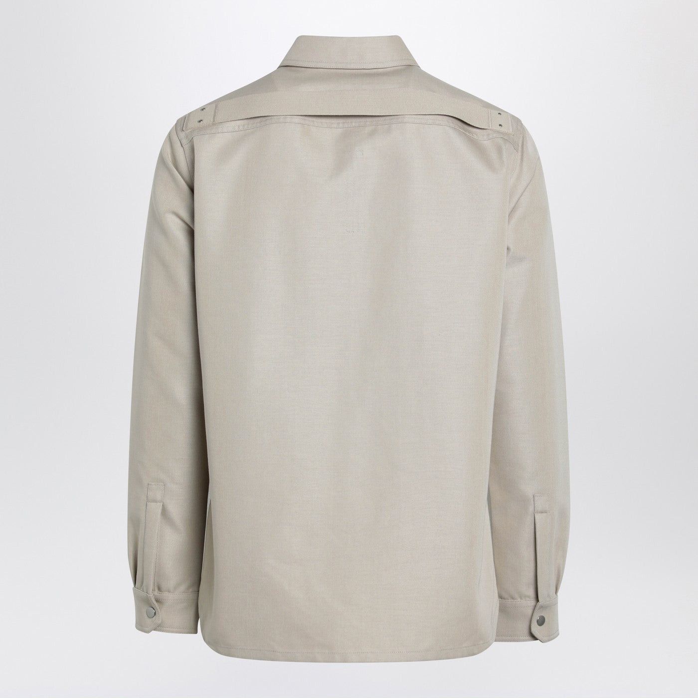 Rick Owens Rick Owens Sand-Colored Cotton-Blend Shirt Size US M / EU 48-50 / 2 - 2 Thumbnail