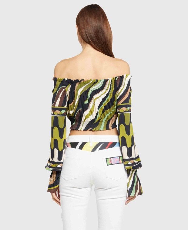 Emilio Pucci Carmen blouse Size XS / US 0-2 / IT 36-38 - 2 Thumbnail