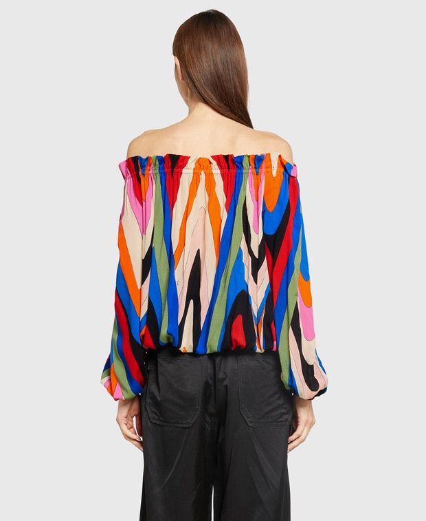 Emilio Pucci Carmen blouse Size XXS / US 00 / IT 34 - 2 Thumbnail