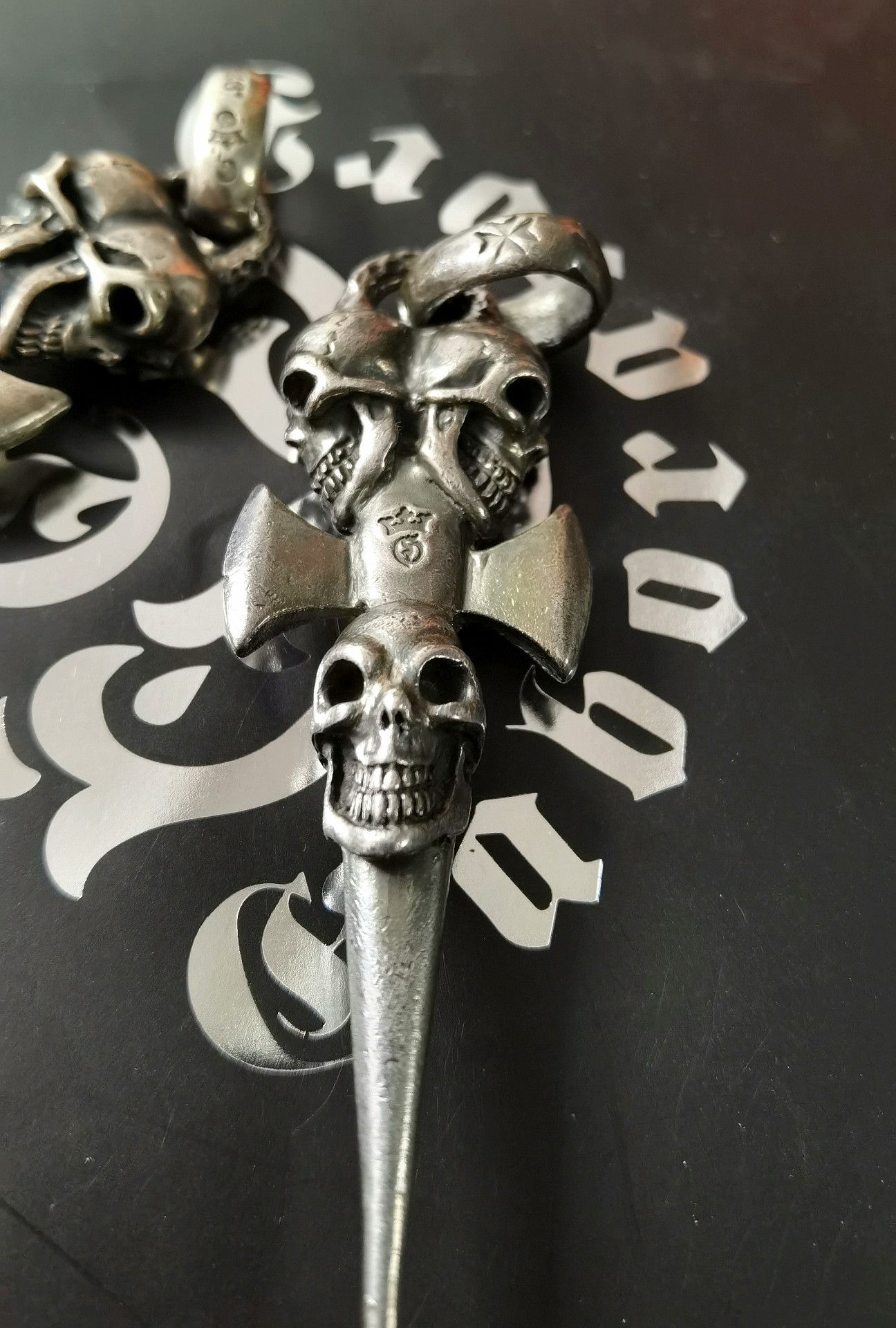 Gaboratory Gaboratory Early Skull Cross Pendant Size ONE SIZE - 8 Thumbnail