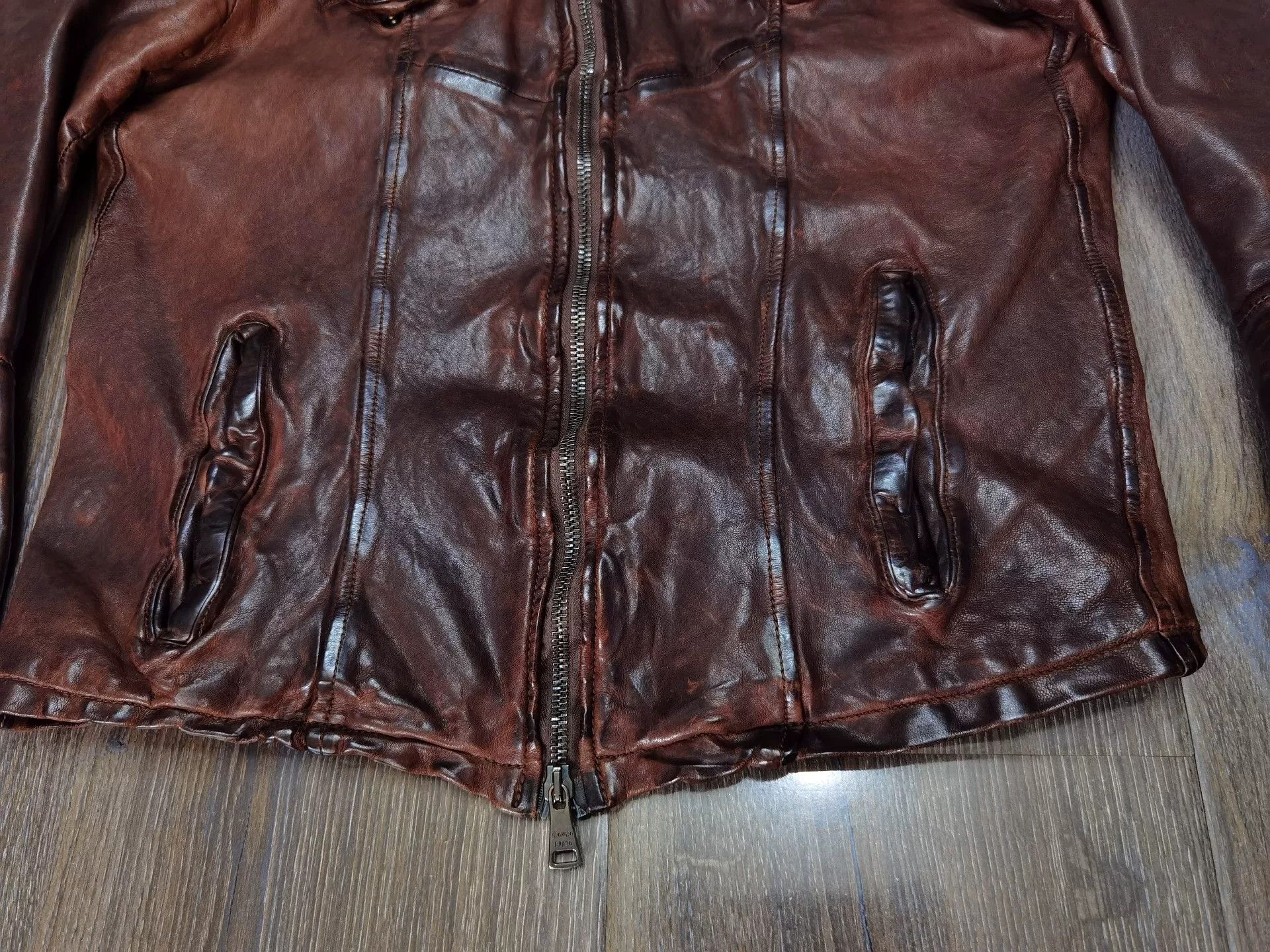 Giorgio Brato Giorgio Brato Leather Jacket Size 46 Size US S / EU 44-46 / 1 - 2 Thumbnail