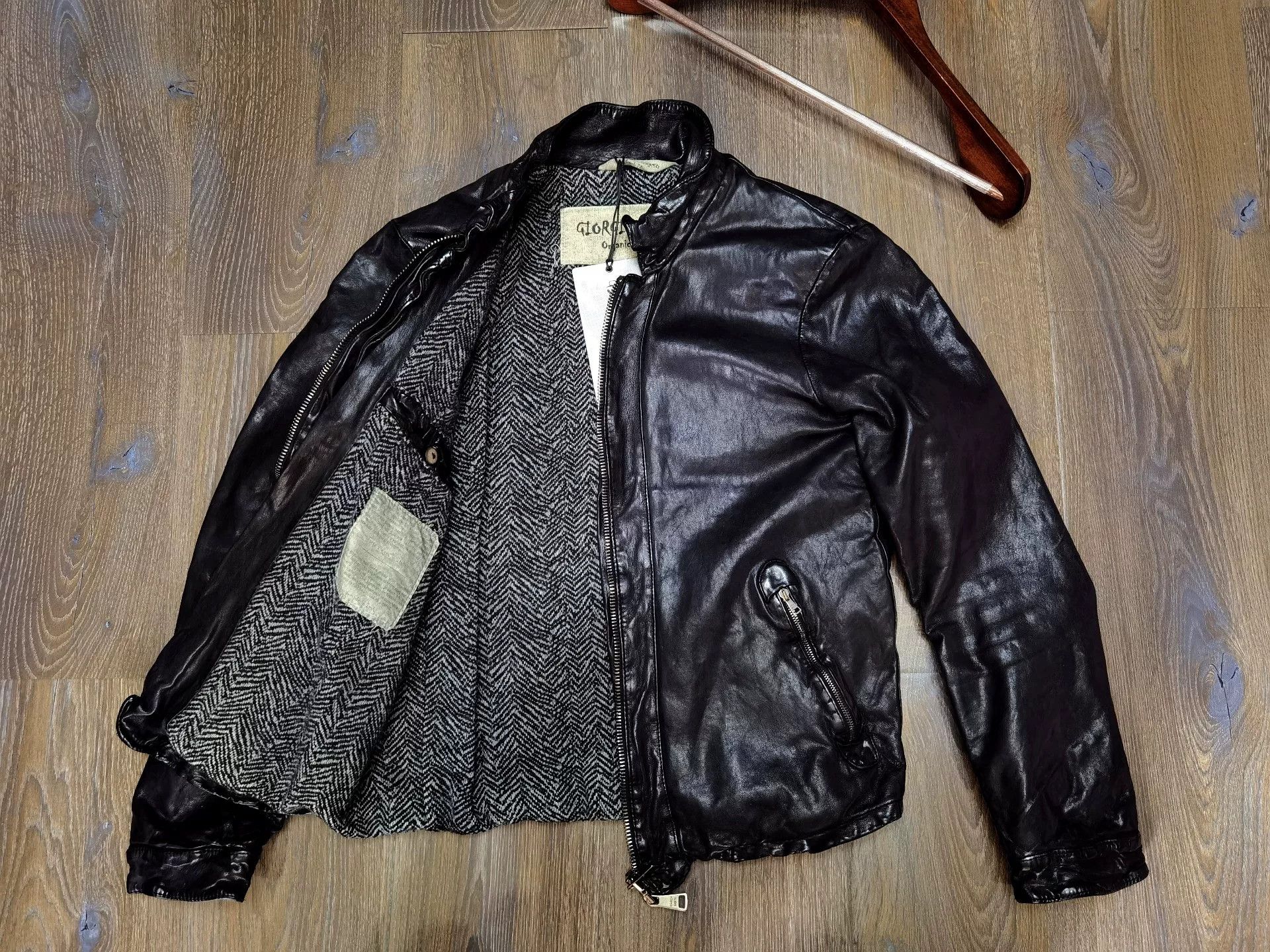 Giorgio Brato Giorgio Brato Leather Jacket Size 48 Size US M / EU 48-50 / 2 - 4 Thumbnail