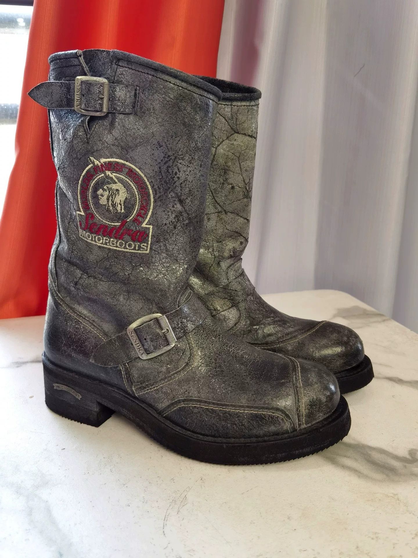 Red Wing Sendra 3565 Limited Distressed Engineer Boots Size US 10 / EU 43 - 5 Thumbnail
