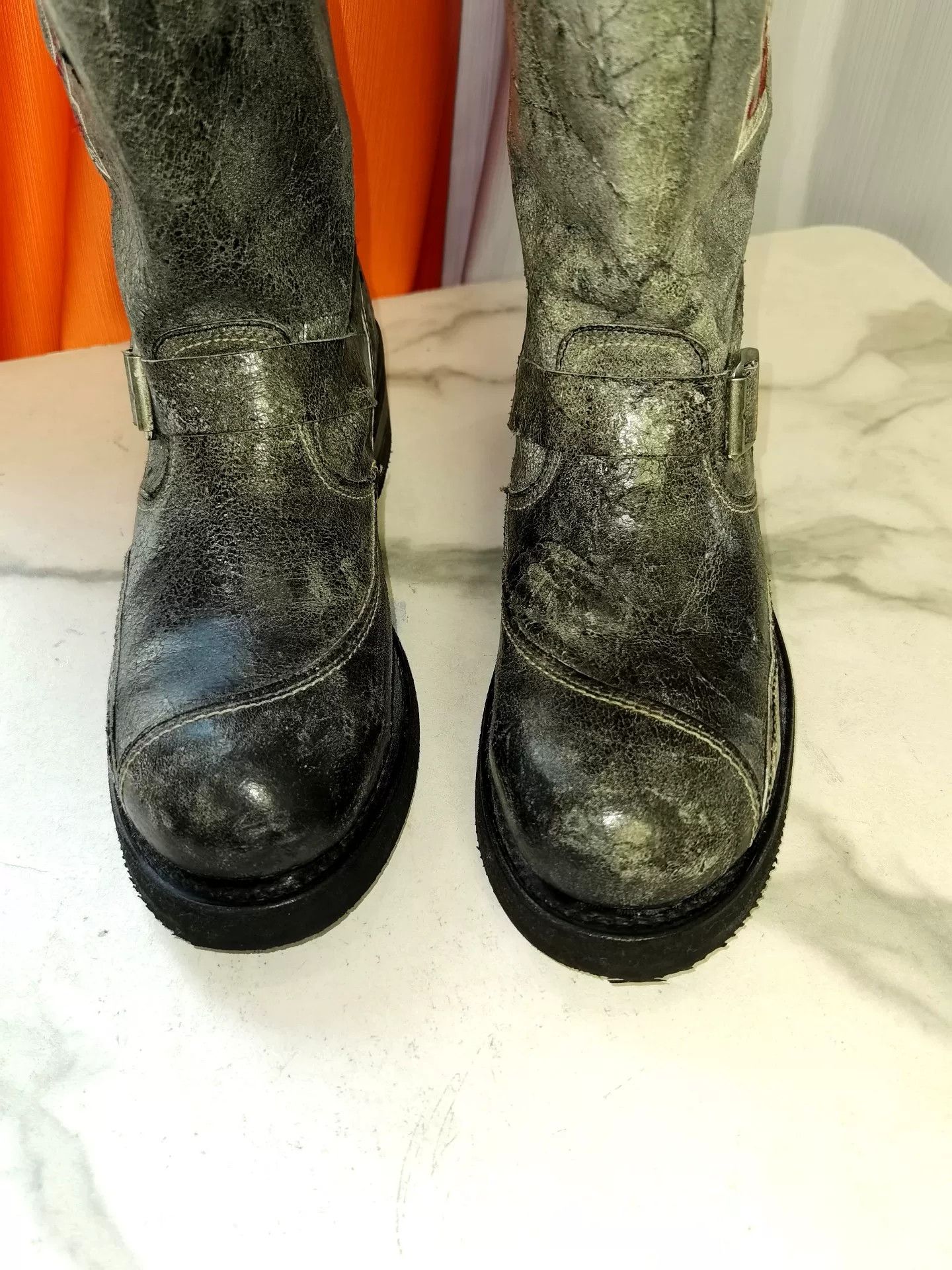 Red Wing Sendra 3565 Limited Distressed Engineer Boots Size US 10 / EU 43 - 4 Thumbnail