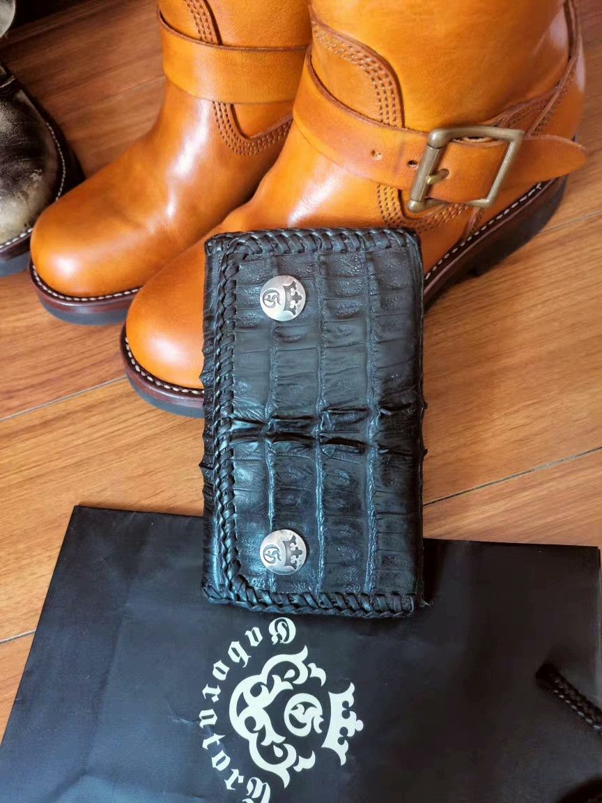 Bill Wall Leather Gaboratory Crocodile Leather Wallet Size ONE SIZE - 5 Thumbnail