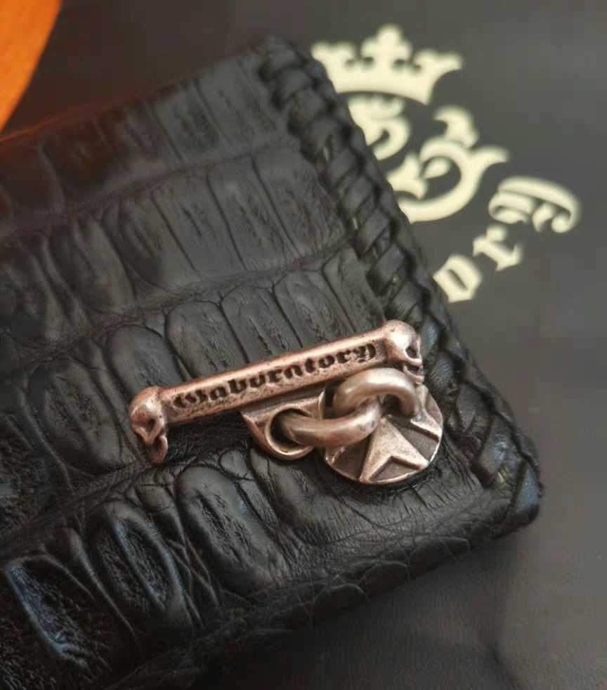 Bill Wall Leather Gaboratory Crocodile Leather Wallet Size ONE SIZE - 3 Thumbnail