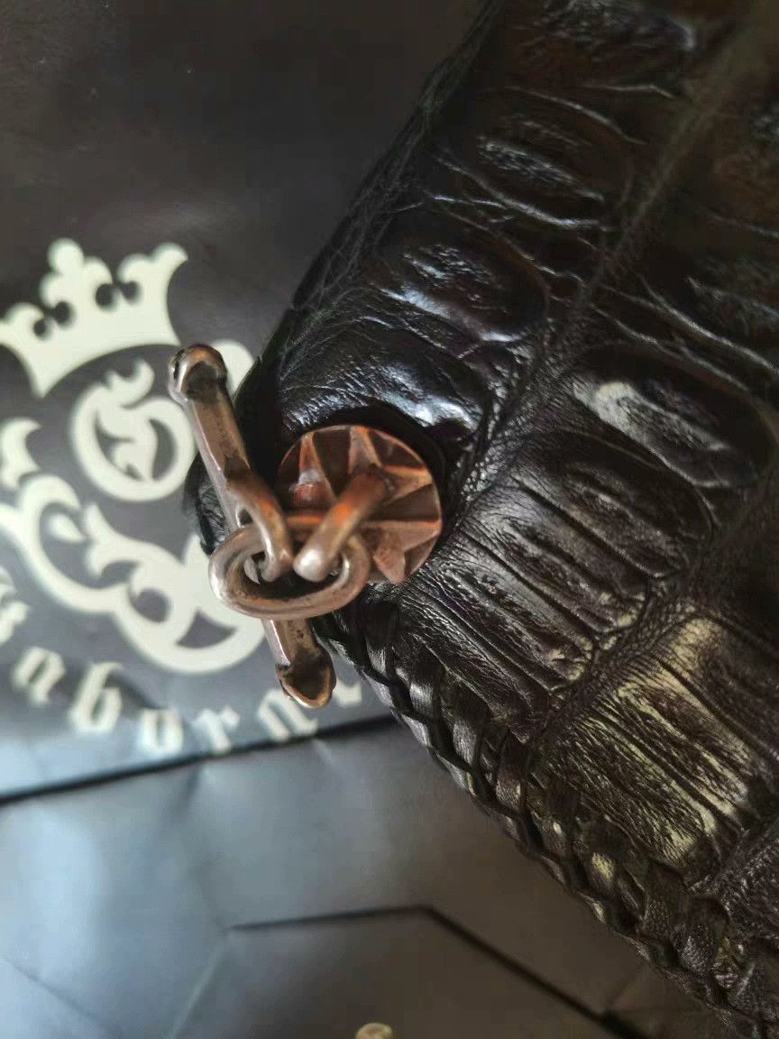 Bill Wall Leather Gaboratory Crocodile Leather Wallet Size ONE SIZE - 4 Thumbnail