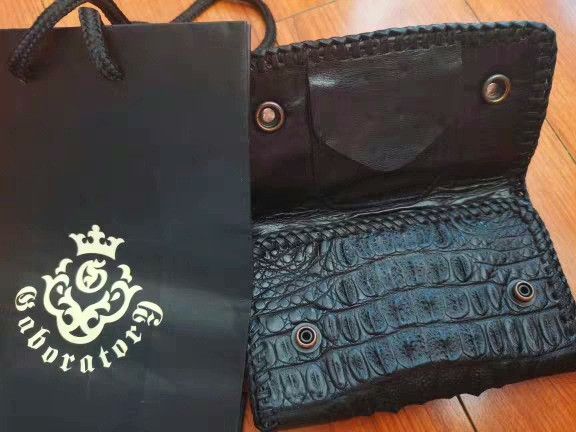 Bill Wall Leather Gaboratory Crocodile Leather Wallet Size ONE SIZE - 6 Thumbnail
