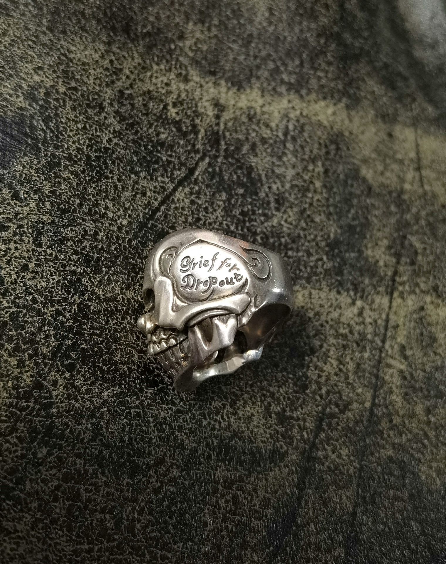 FALKE FAL 925 Silver Skull Ring Size ONE SIZE - 3 Thumbnail