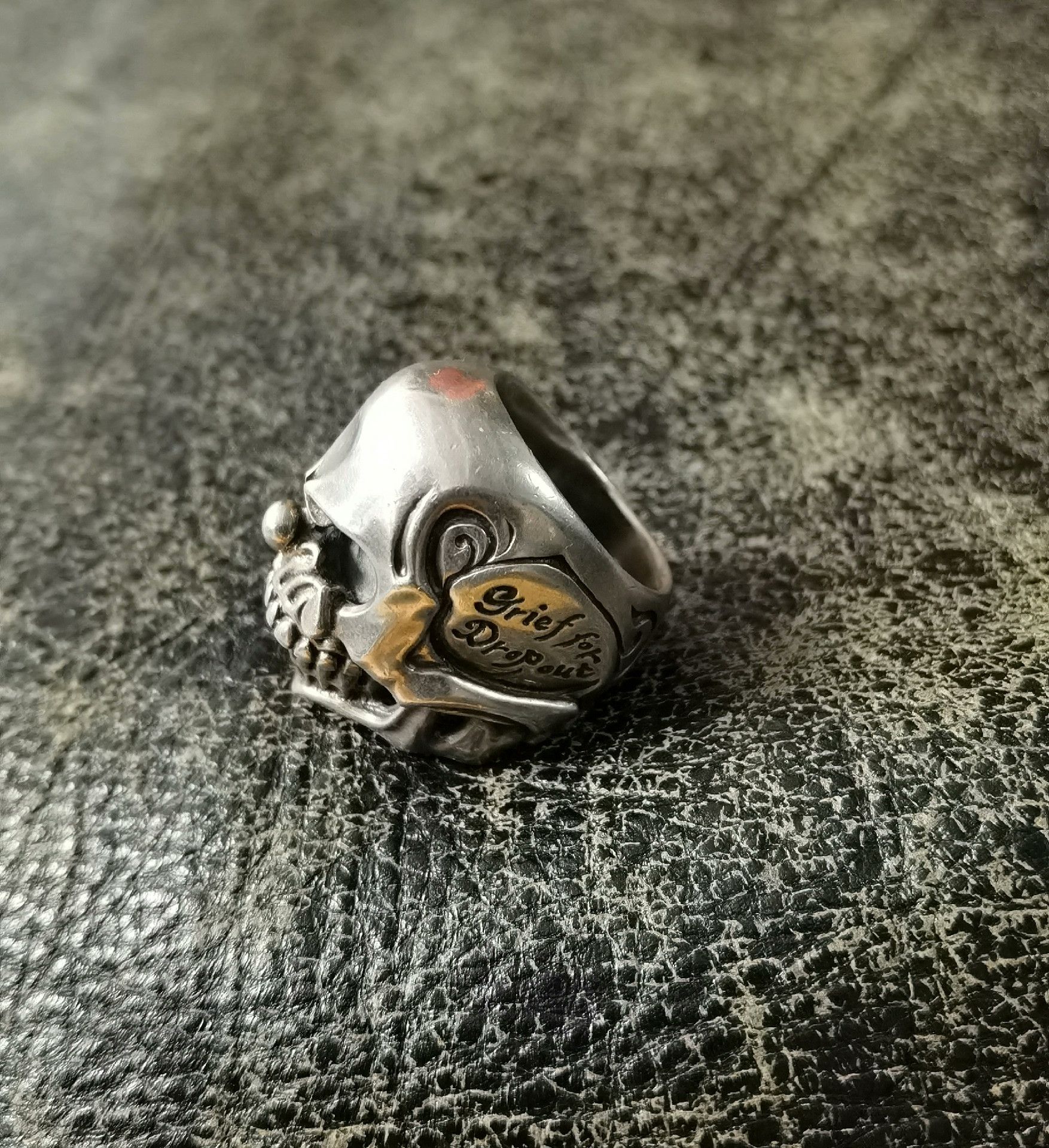 FALKE FAL 925 Silver Skull Ring Size ONE SIZE - 5 Thumbnail