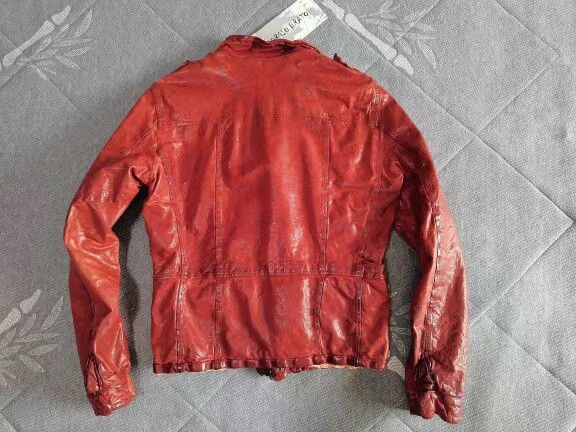 Giorgio Brato Giorgio Brato Dark Red Vintage Leather Jacket Size US S / EU 44-46 / 1 - 5 Thumbnail