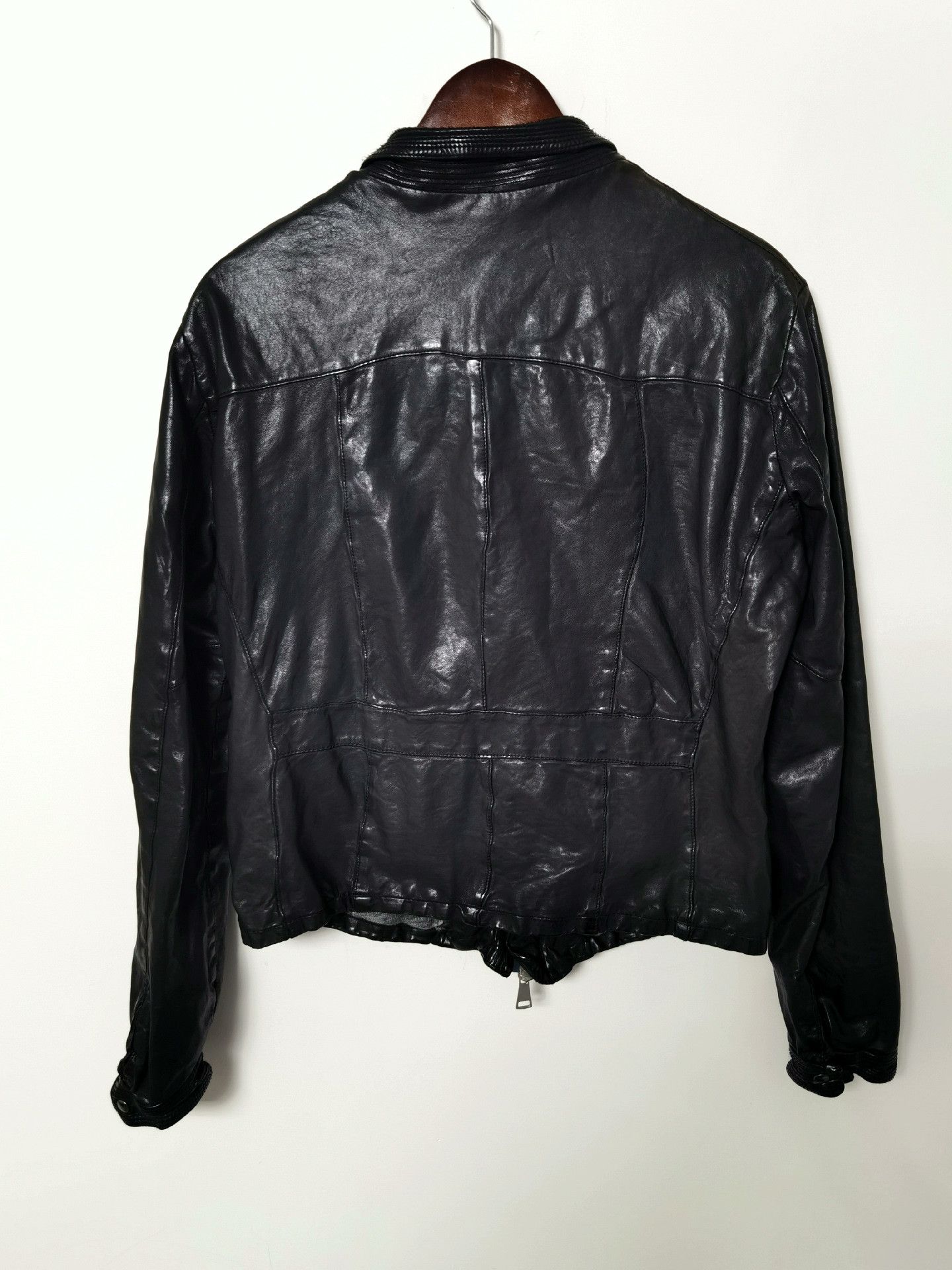 Giorgio Brato Giorgio Brato Slim Distressed Leather Jacket 48 Size US M / EU 48-50 / 2 - 4 Thumbnail