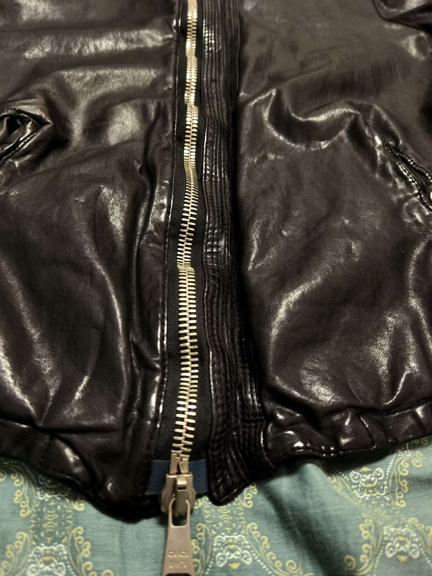 Giorgio Brato Giorgio Brato Slim Distressed Leather Jacket 48 Size US M / EU 48-50 / 2 - 3 Thumbnail
