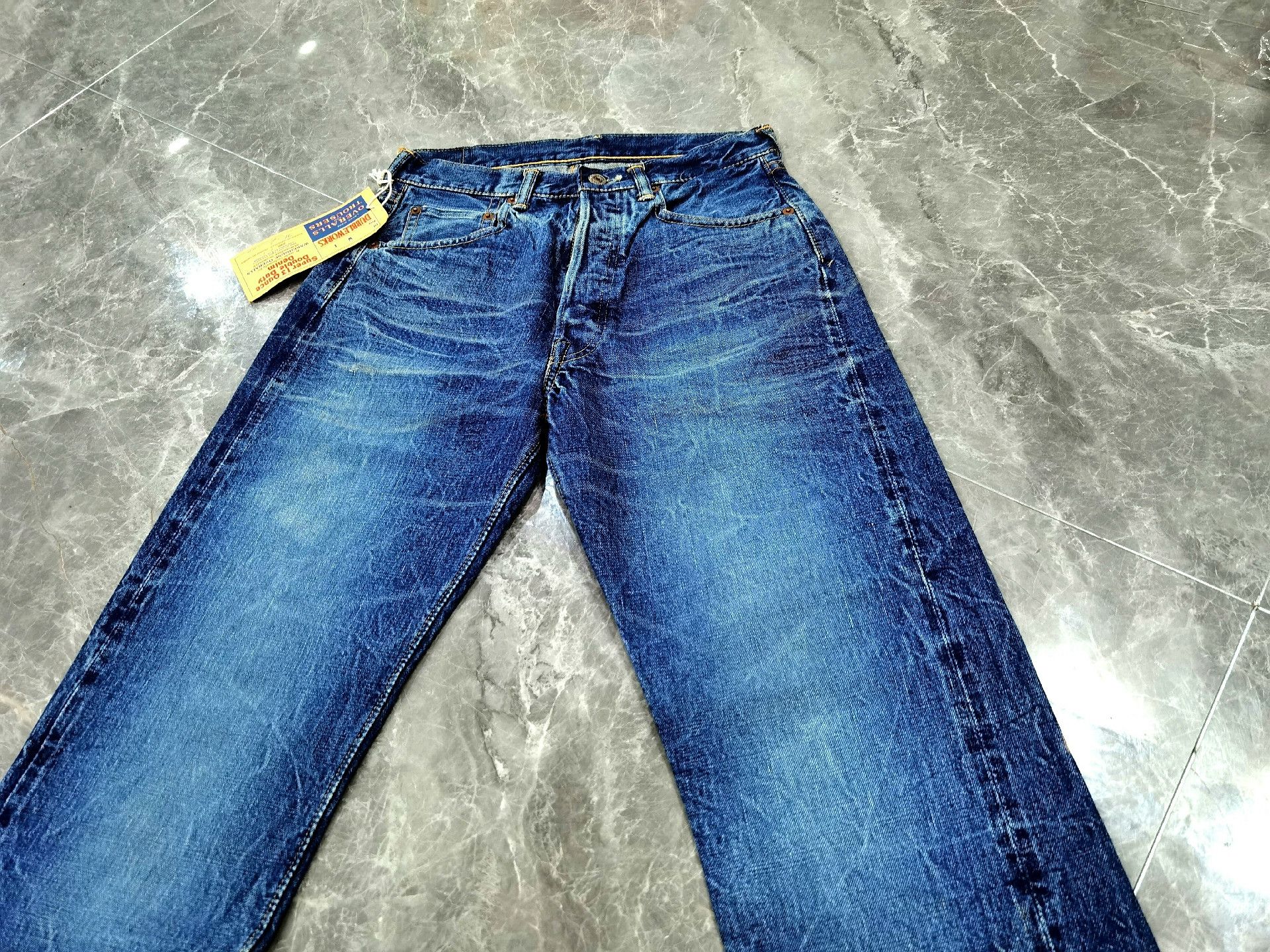 FrizmWORKS DUBBLEWORKS Distressed Washed Jeans Size US 29 - 2 Thumbnail