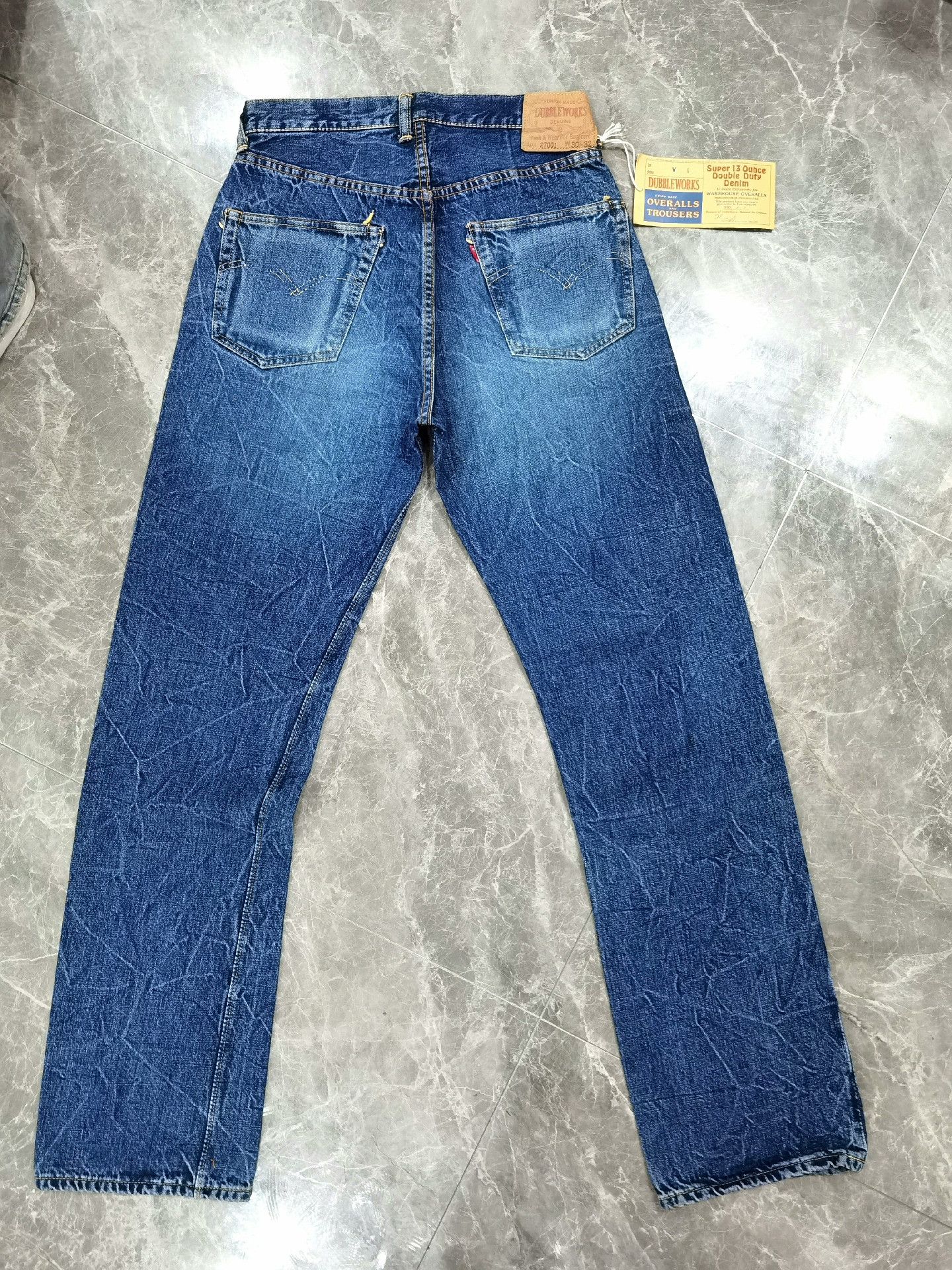 FrizmWORKS DUBBLEWORKS Distressed Washed Jeans Size US 29 - 5 Thumbnail