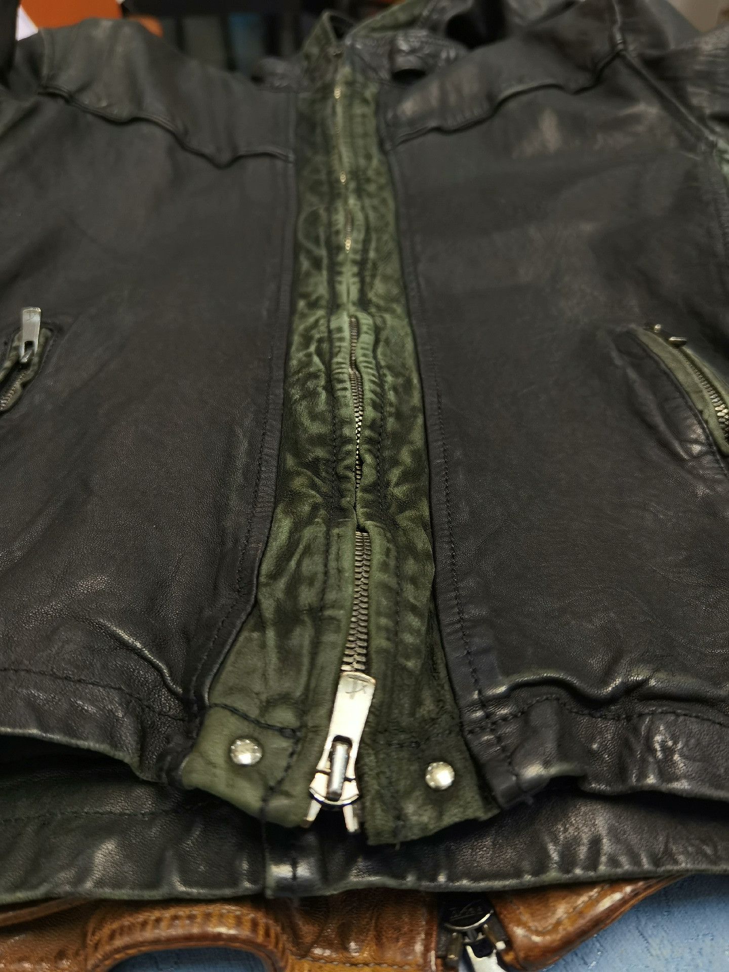 Annie Hood Cathy Jane Hooded Leather Jacket Size US M / EU 48-50 / 2 - 4 Thumbnail