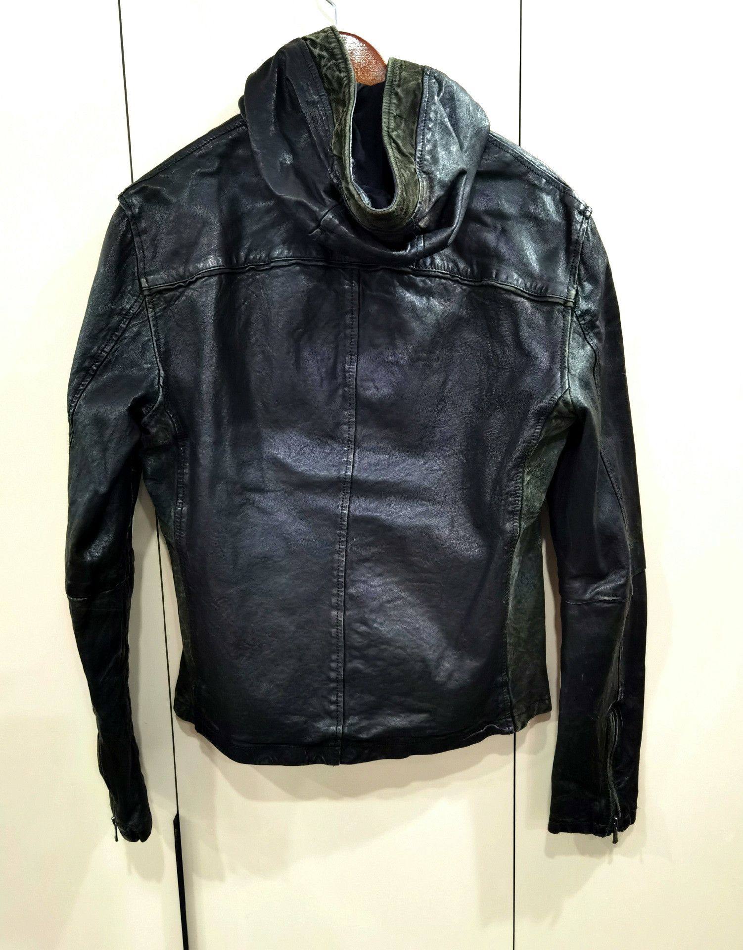 Annie Hood Cathy Jane Hooded Leather Jacket Size US M / EU 48-50 / 2 - 6 Thumbnail