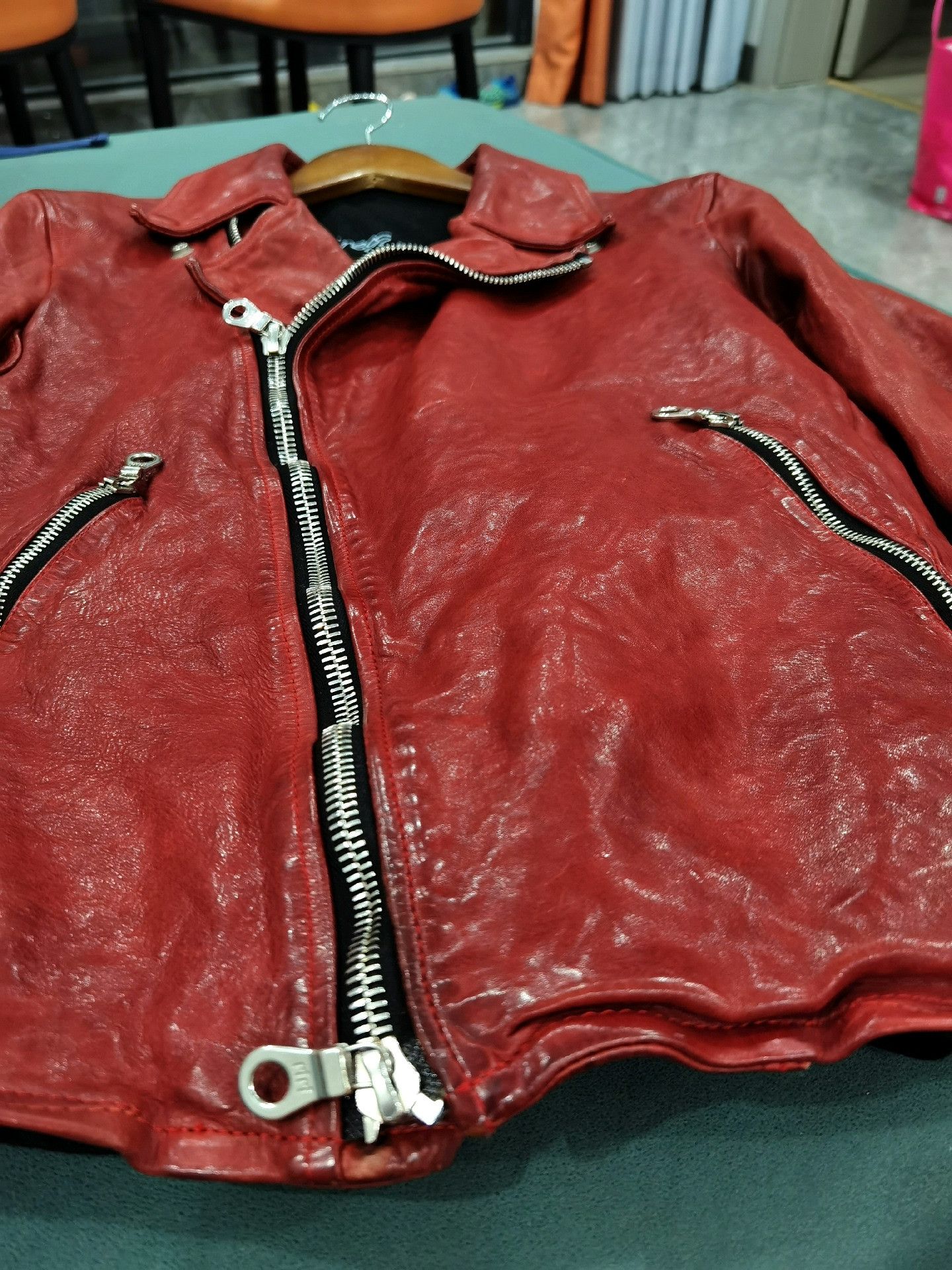 Isamu Katayama Backlash Backlash Limited Red-Yellow Leather Jacket Size US L / EU 52-54 / 3 - 5 Thumbnail