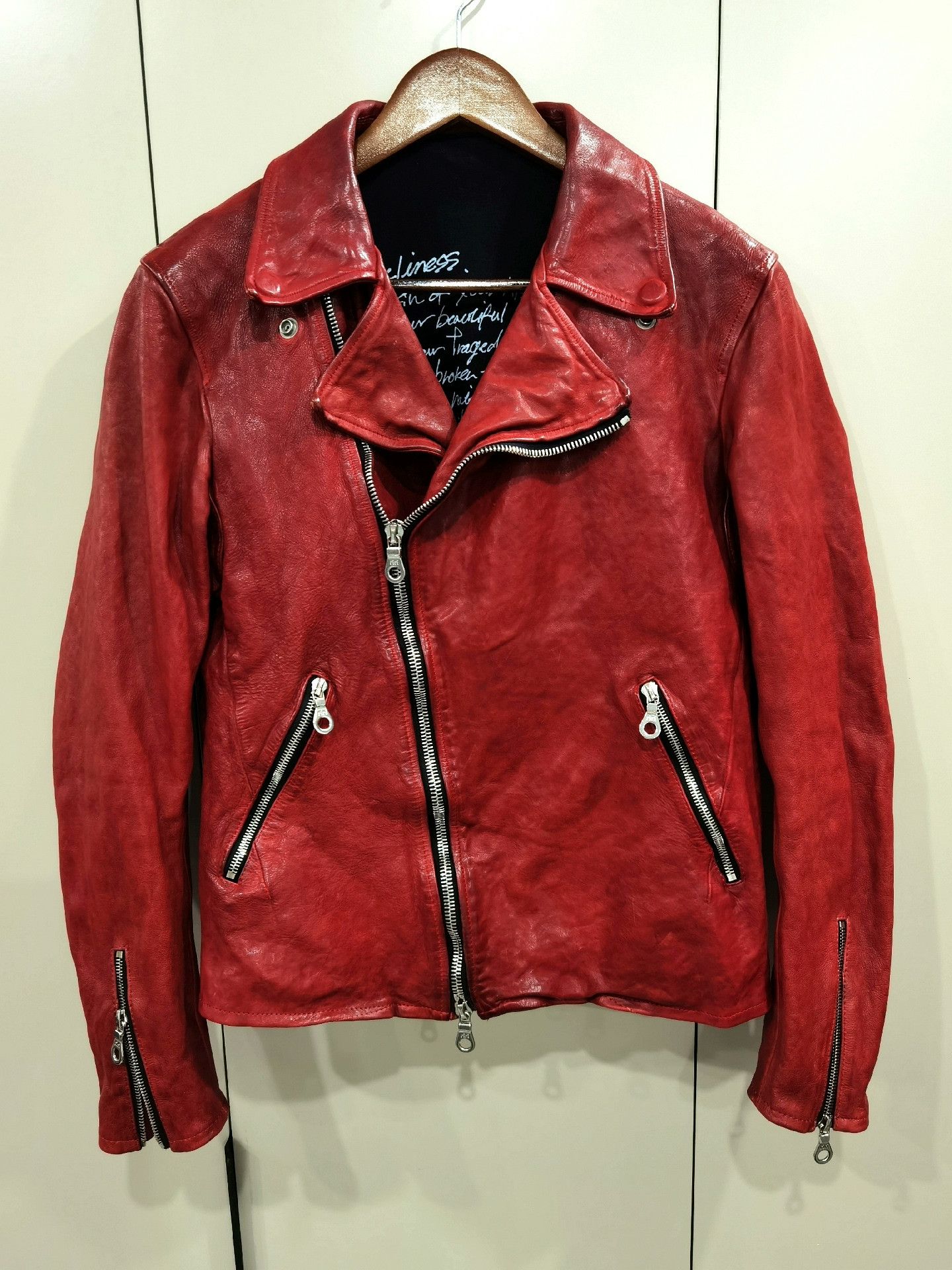 Isamu Katayama Backlash Backlash Limited Red-Yellow Leather Jacket Size US L / EU 52-54 / 3 - 2 Thumbnail