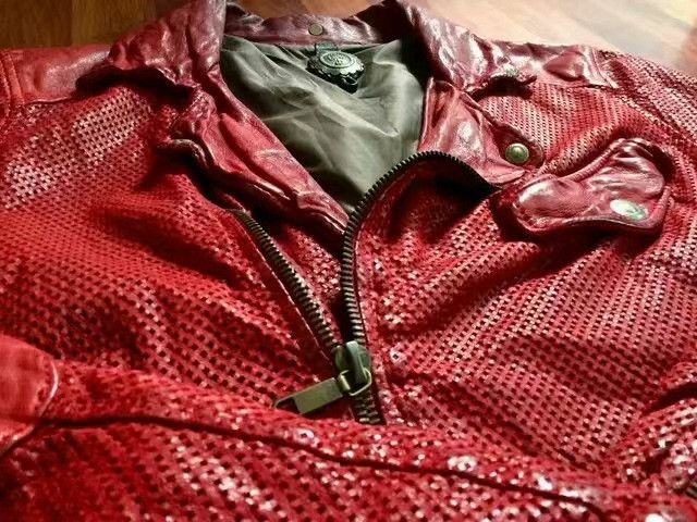 Santacroce Santacroce Distressed Red Leather Jacket Size US S / EU 44-46 / 1 - 2 Thumbnail
