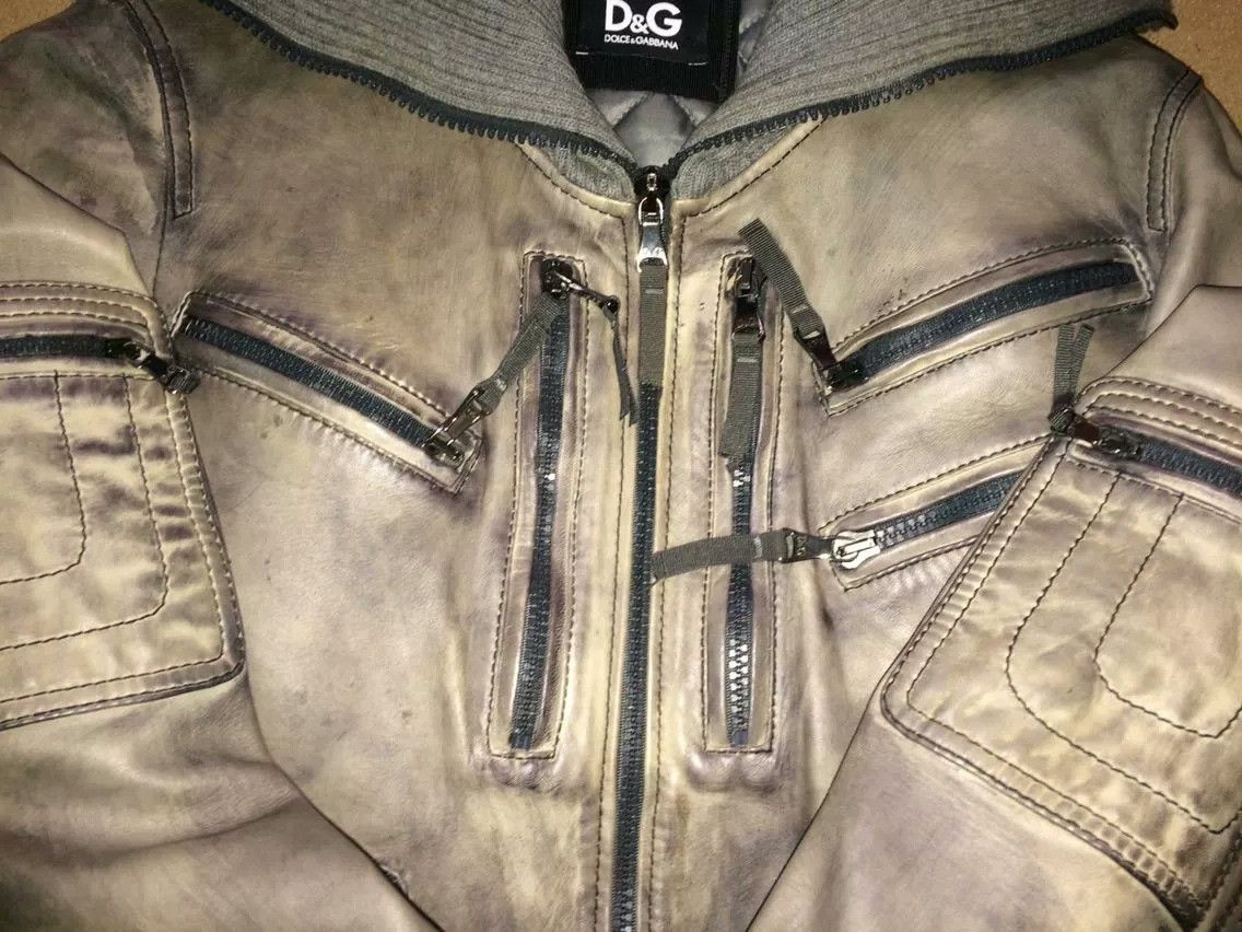 Dolce & Gabbana Dolce Gabbana Archive Multi-Zip Leather Jacket Size US S / EU 44-46 / 1 - 2 Thumbnail