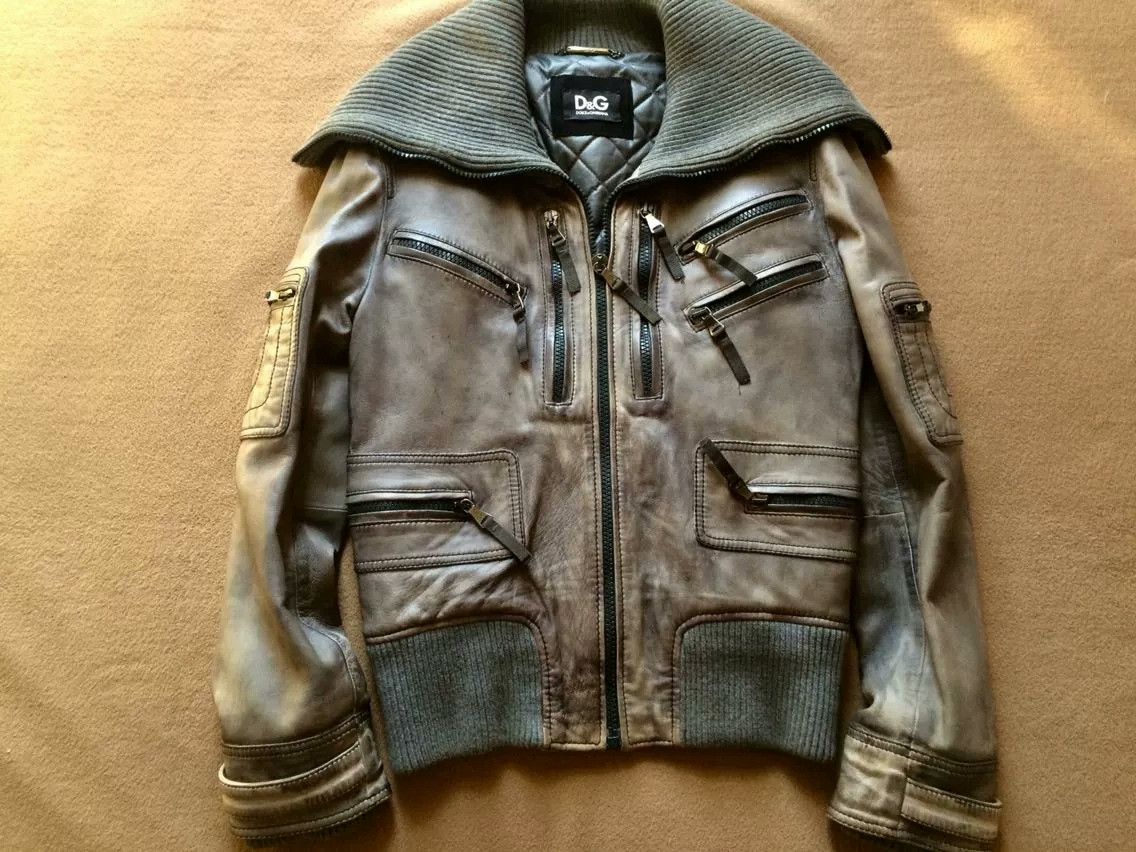 Dolce & Gabbana Dolce Gabbana Archive Multi-Zip Leather Jacket Size US S / EU 44-46 / 1 - 9 Thumbnail