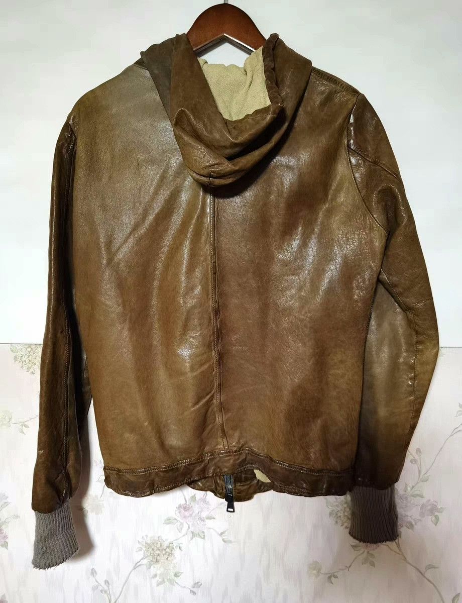 Giorgio Brato Giorgio Brato Hooded Leather Jacket Size US M / EU 48-50 / 2 - 4 Thumbnail