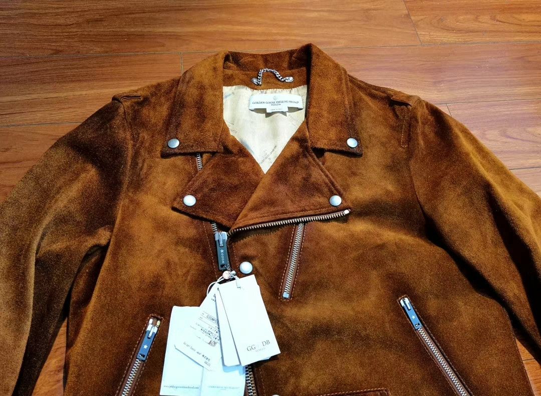 Golden Goose Golden Goose Distressed Suede Leather Jacket Size US M / EU 48-50 / 2 - 3 Thumbnail