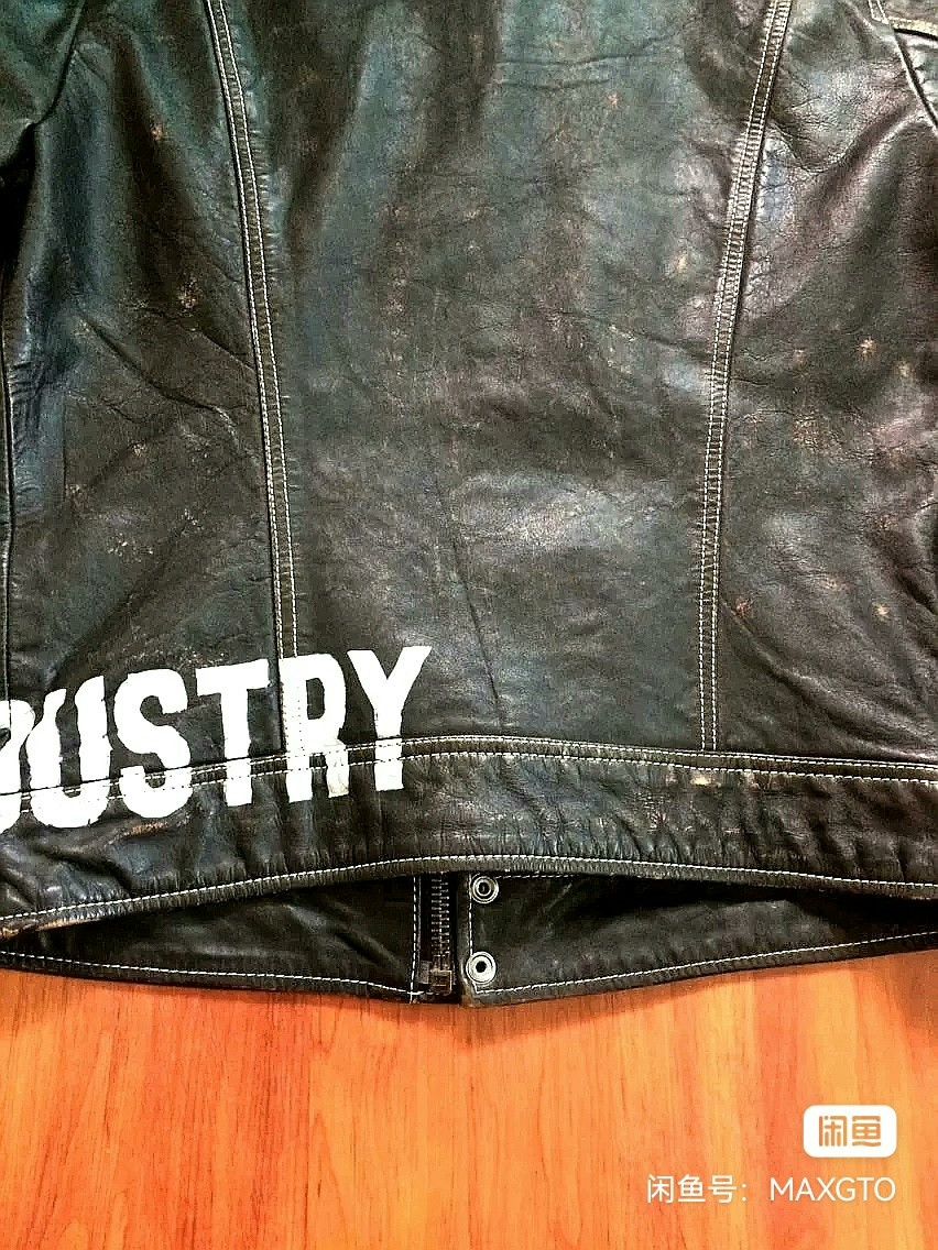 Diesel Diesel Graffiti Stud Patched Distressed Leather Jacket Size US M / EU 48-50 / 2 - 6 Thumbnail