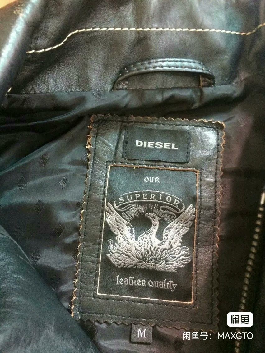 Diesel Diesel Graffiti Stud Patched Distressed Leather Jacket Size US M / EU 48-50 / 2 - 2 Thumbnail