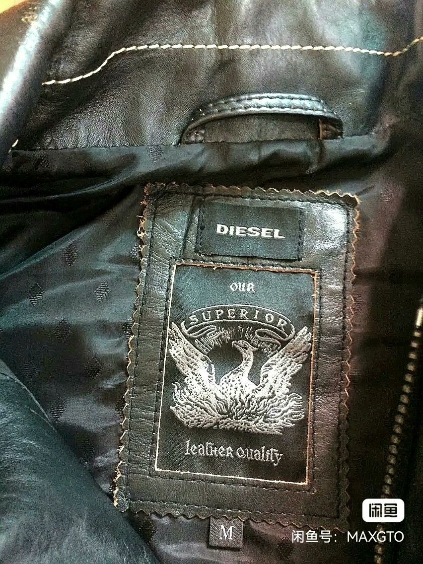 Diesel Diesel Graffiti Stud Patched Distressed Leather Jacket Size US M / EU 48-50 / 2 - 4 Thumbnail