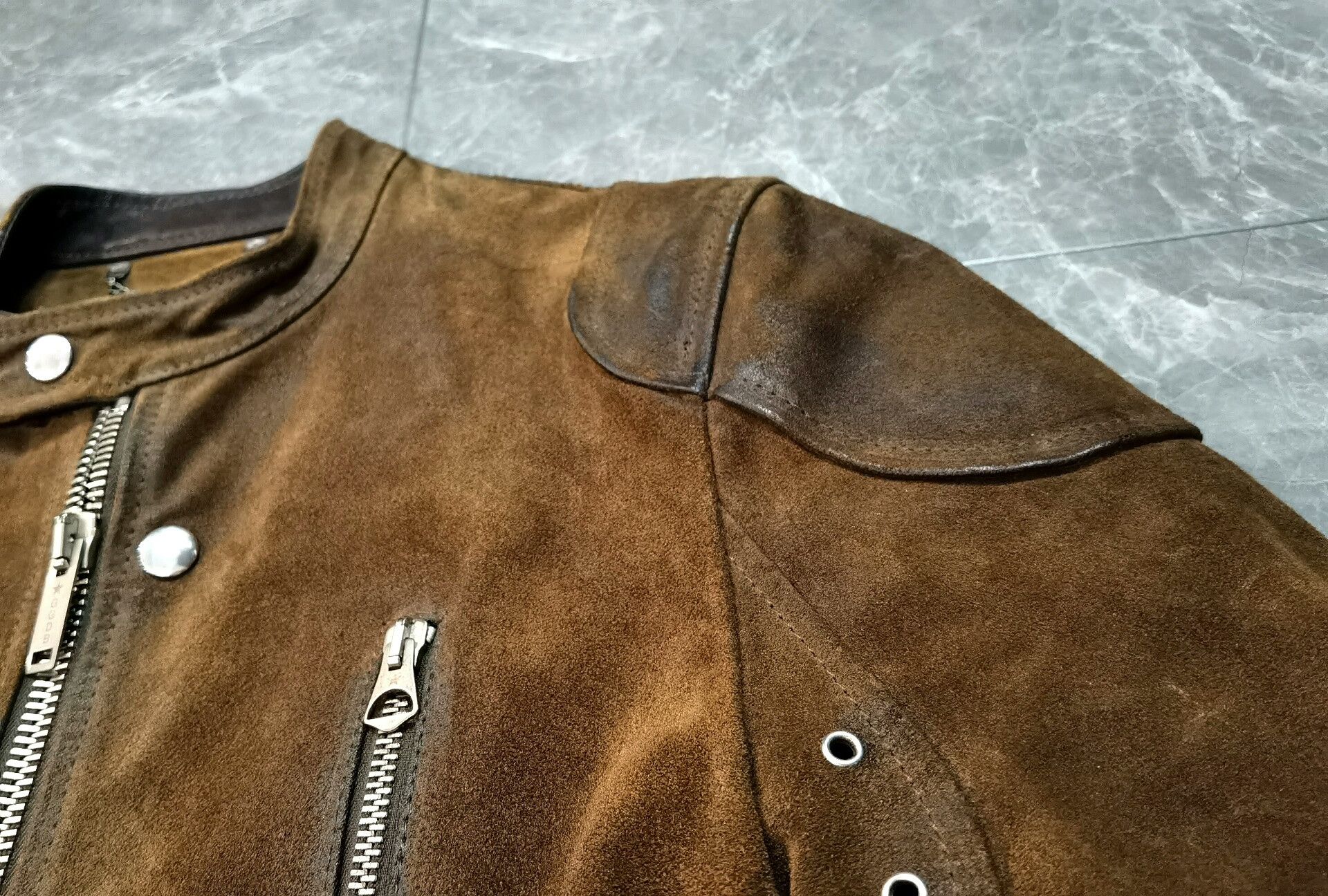 Golden Goose Golden Goose Vintage Distressed Leather Jacket Size US S / EU 44-46 / 1 - 4 Thumbnail