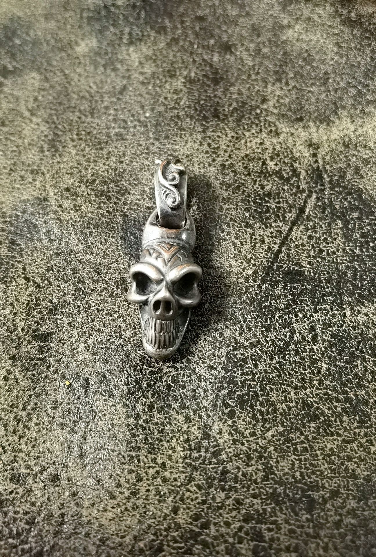 Bill Wall Leather BWL Large Lucky Skull Pendant Size ONE SIZE - 7 Thumbnail