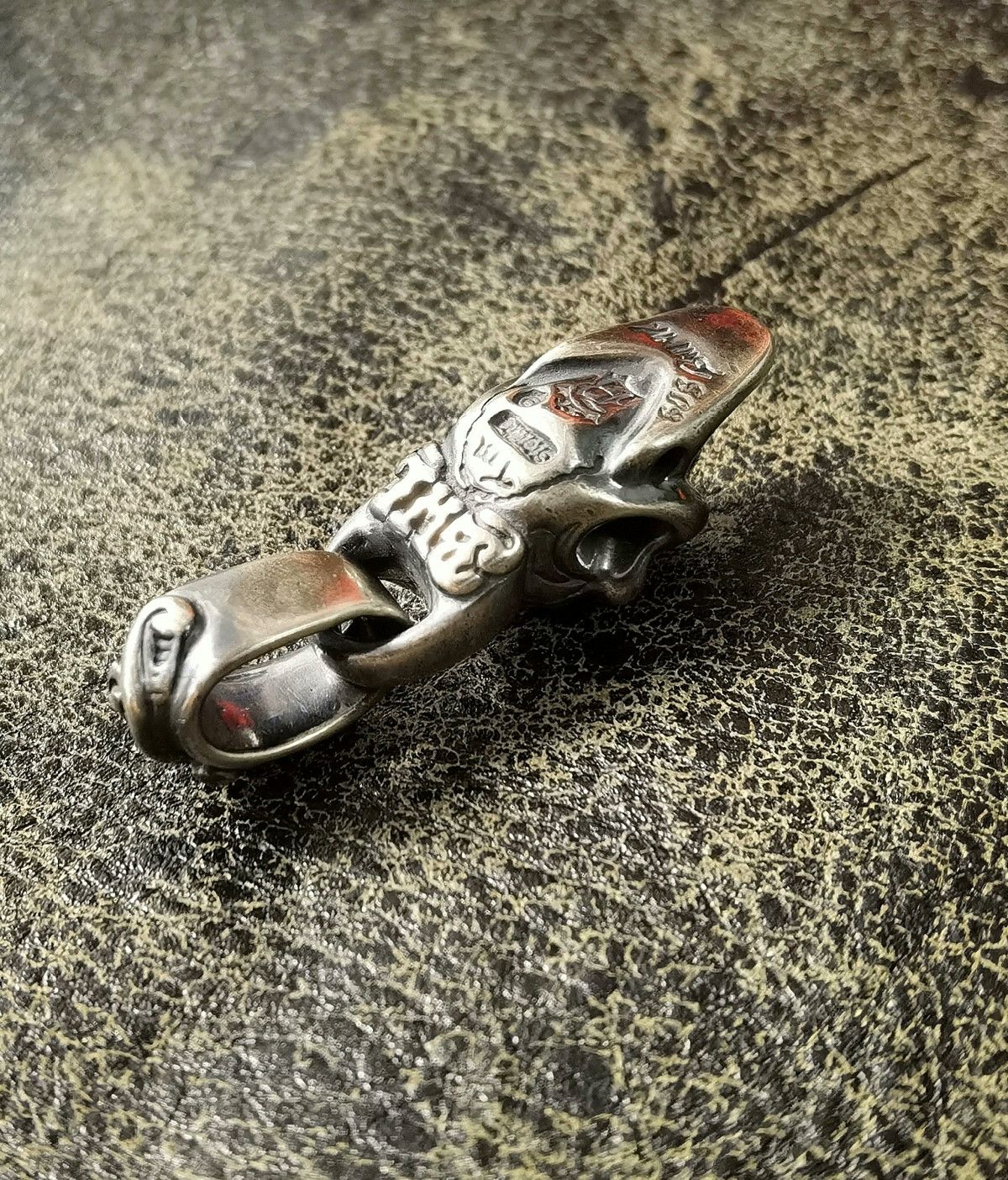 Bill Wall Leather BWL Large Lucky Skull Pendant Size ONE SIZE - 8 Thumbnail