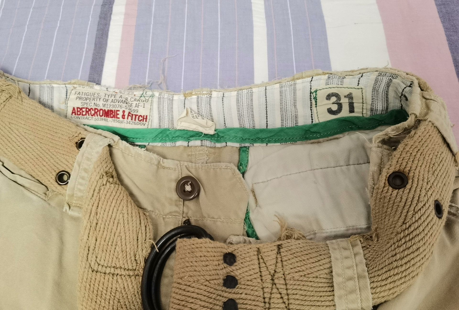 Abercrombie & Fitch AF Old Style Work Shorts Size US 31 - 2 Thumbnail
