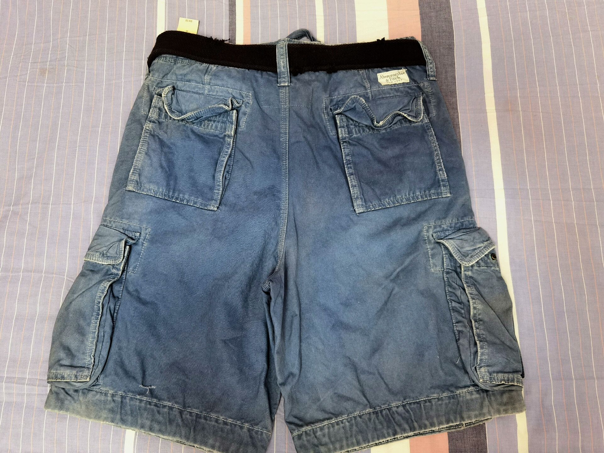 Abercrombie & Fitch AF 2007 Vintage Washed Cargo Shorts Size US 34 / EU 50 - 3 Thumbnail