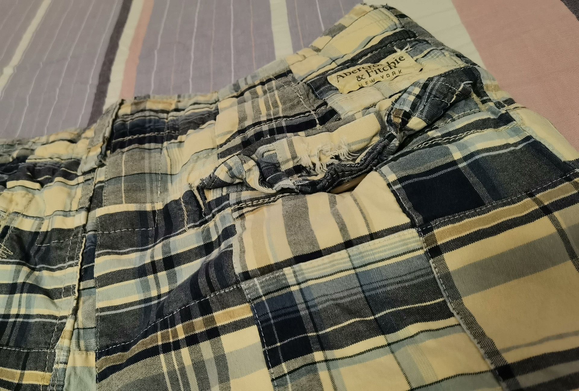 Abercrombie & Fitch AF 2007 Distressed Patchwork Cargo Shorts Size US 34 / EU 50 - 5 Thumbnail