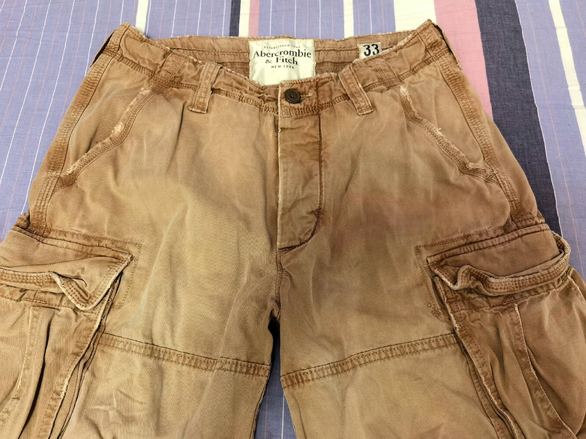 Abercrombie & Fitch AF 07 Cargo Work Shorts Size US 33 - 2 Thumbnail