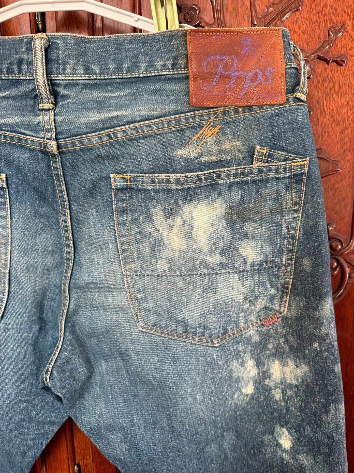 Prps PRPS Men's Straight Leg Distressed Jeans Size US 38 / EU 54 - 3 Thumbnail